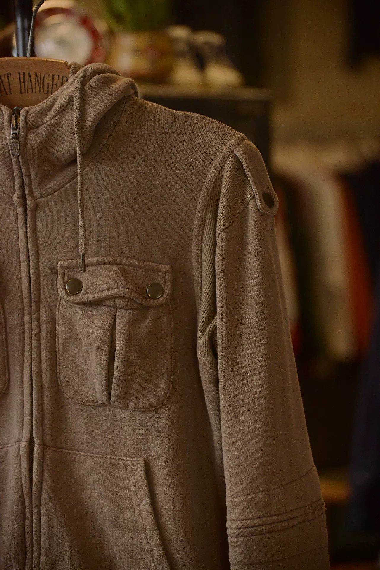 Belstaff Belstaff Khaki Zip Hoodie Italy Size US S / EU 44-46 / 1 - 4 Thumbnail