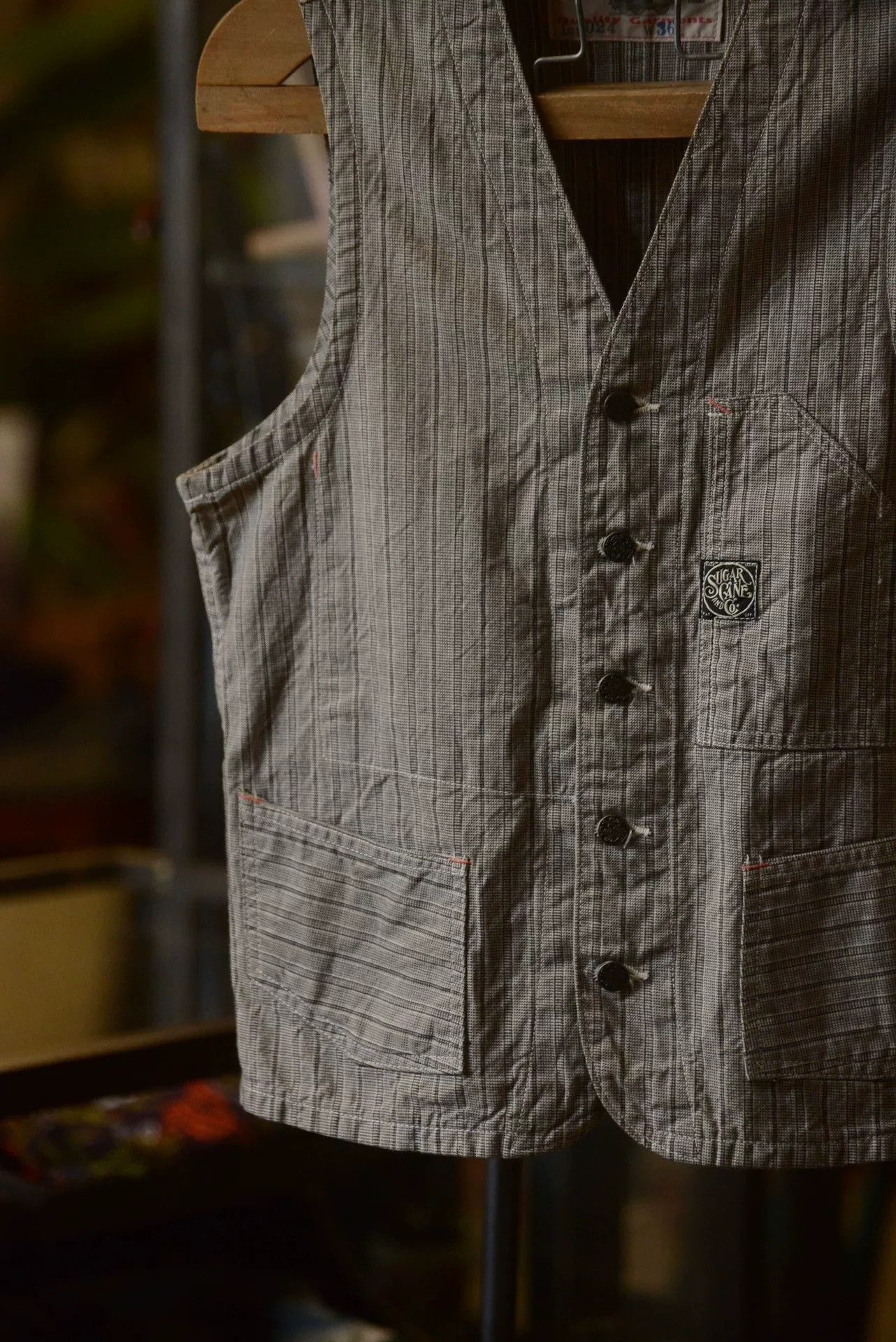 Sugar Cane Sugar Cane Vertical Stripe Vest Size US M / EU 48-50 / 2 - 2 Thumbnail