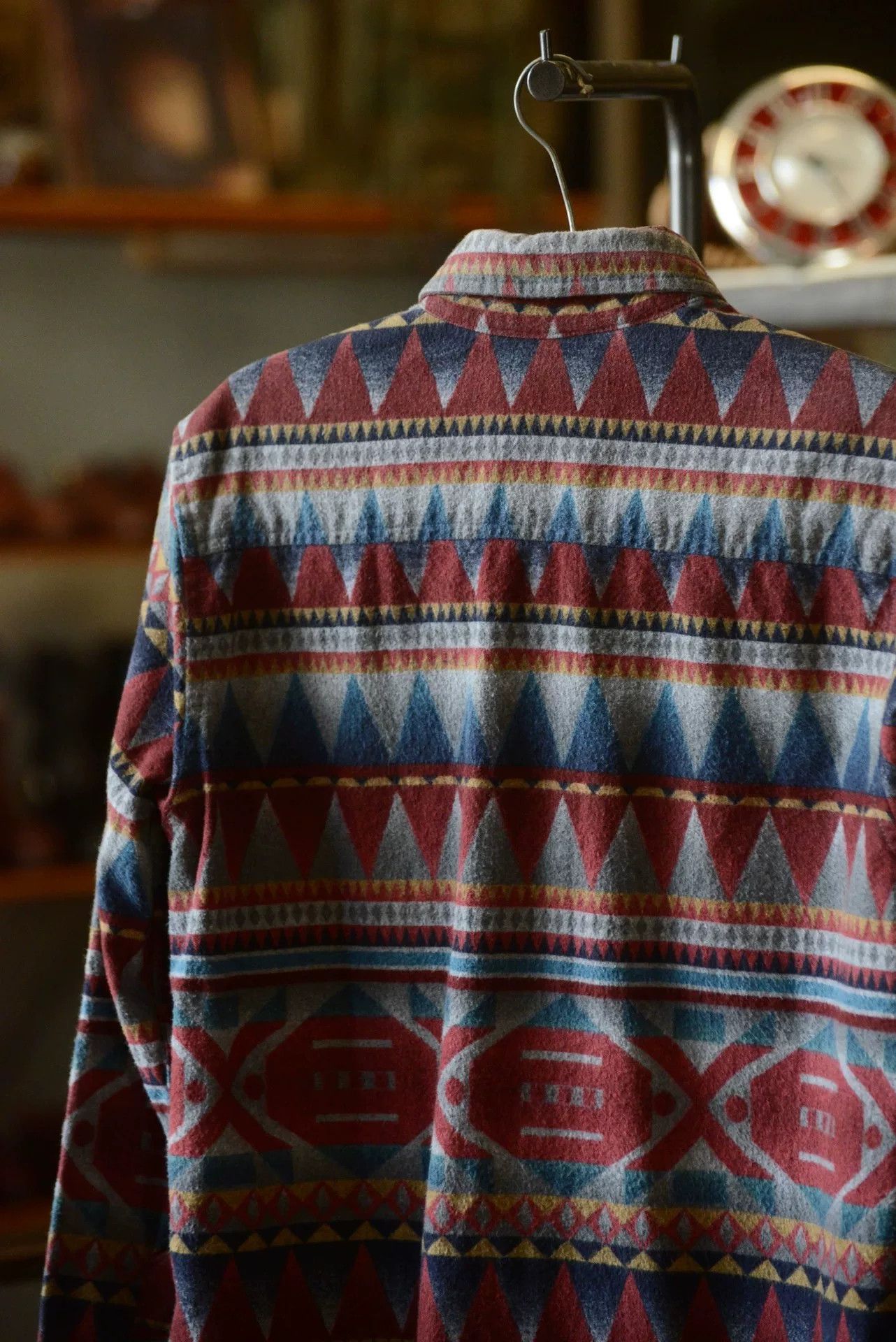 L.L. Bean LLBean 1990s Aztec Geometric Shirt Size US M / EU 48-50 / 2 - 6 Thumbnail