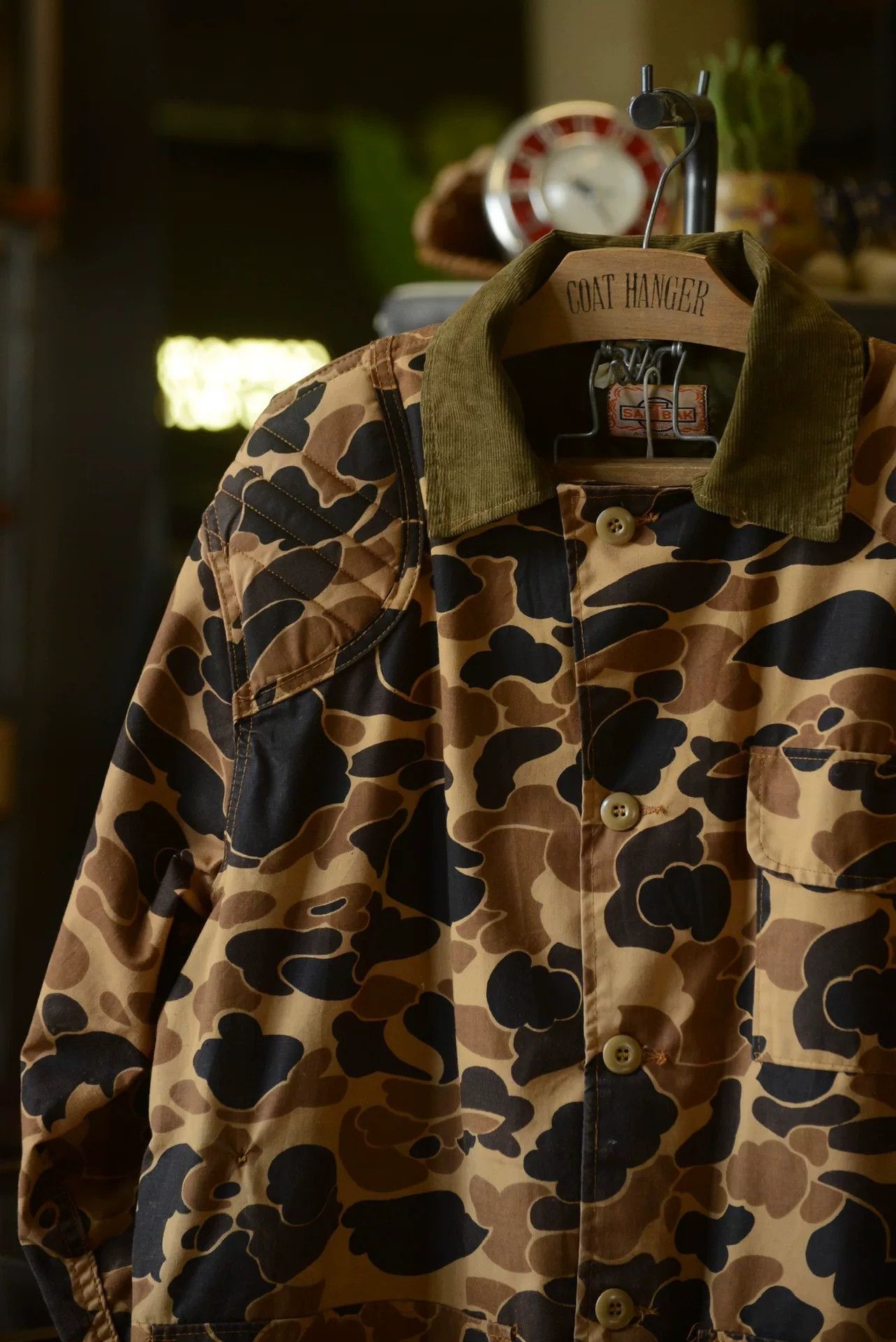 SafTbak 1970s USA Duck Camo Jacket Corduroy Collar Size US M / EU 48-50 / 2 - 2 Thumbnail