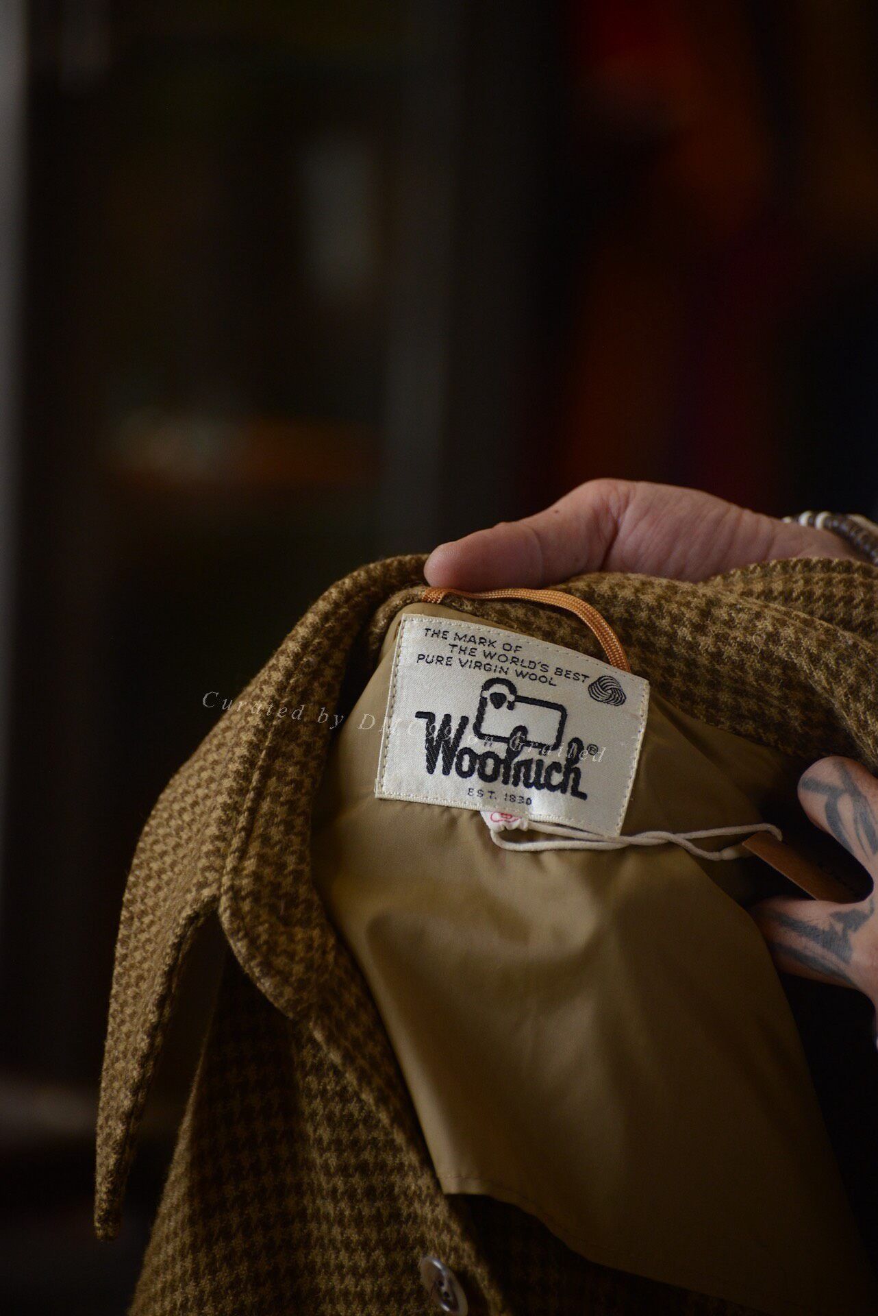 Woolrich Woolen Mills Woolrich 60s-70s Houndstooth Wool Hunting Jacket Size US S / EU 44-46 / 1 - 9 Thumbnail
