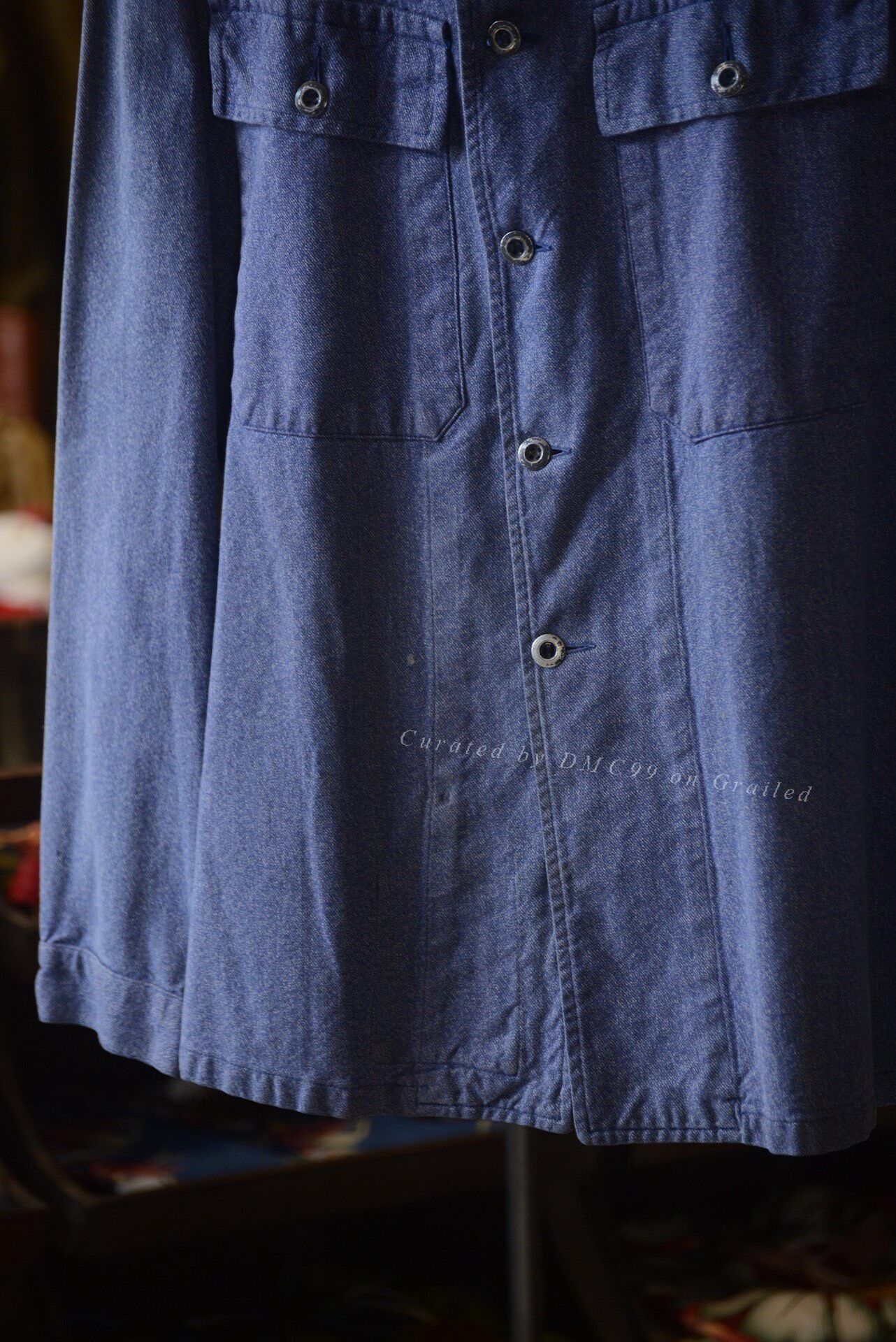 Vintage 1960s Swiss Army Two-Pocket Work Jacket Size US L / EU 52-54 / 3 - 4 Thumbnail