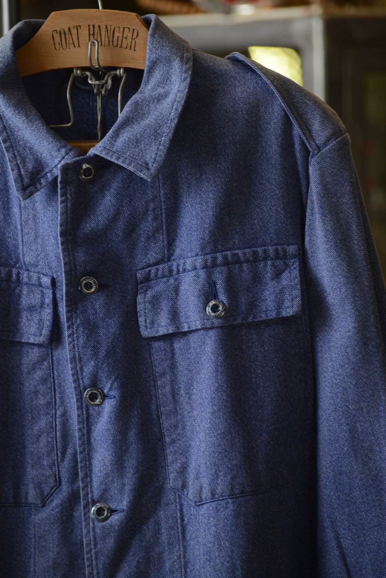 Vintage 1960s Swiss Army Two-Pocket Work Jacket Size US L / EU 52-54 / 3 - 3 Thumbnail