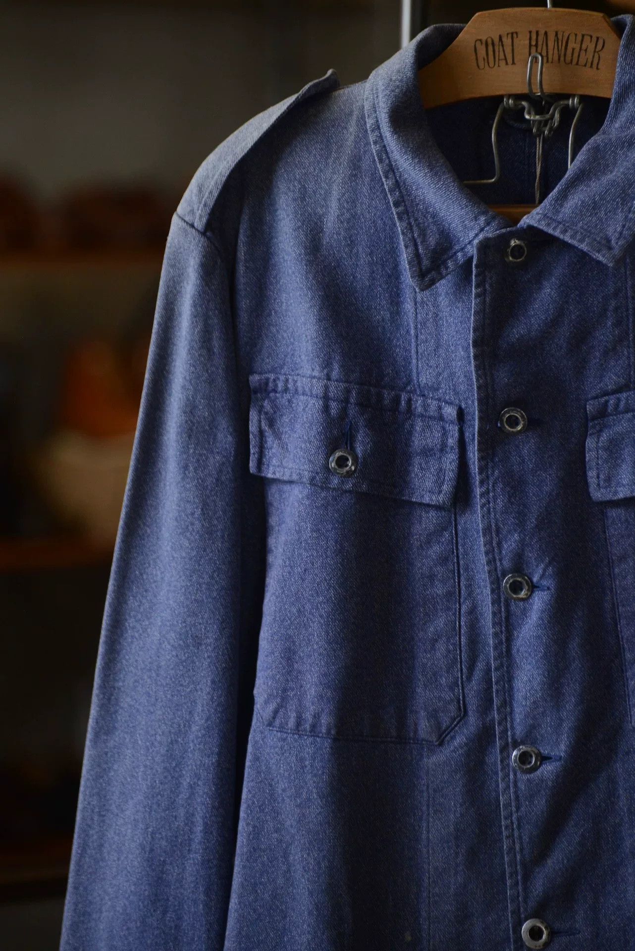 Vintage 1960s Swiss Army Two-Pocket Work Jacket Size US L / EU 52-54 / 3 - 2 Thumbnail