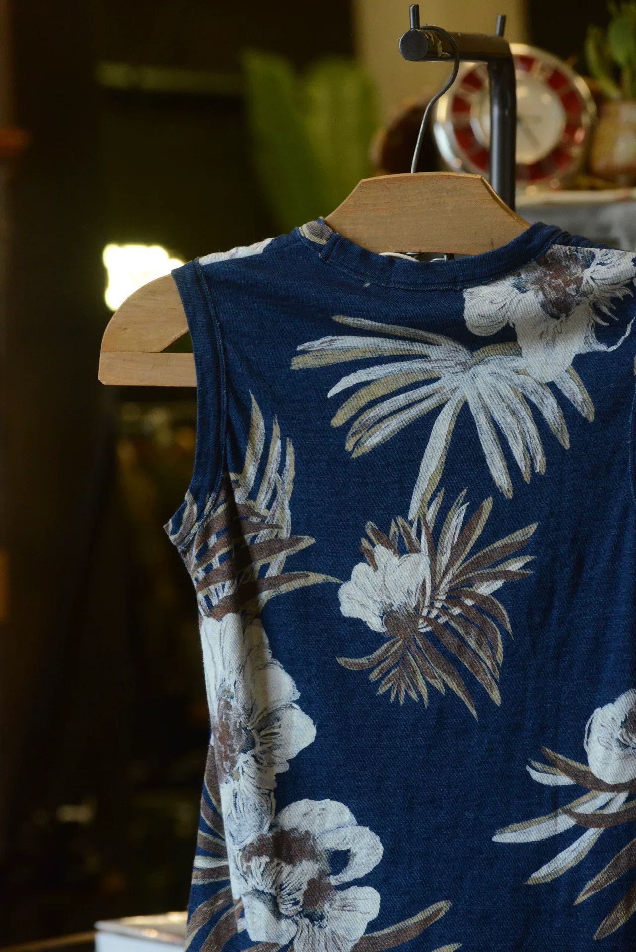 45rpm R by 45RPM Floral Indigo Sleeveless Top Size S / US 4 / IT 40 - 8 Thumbnail