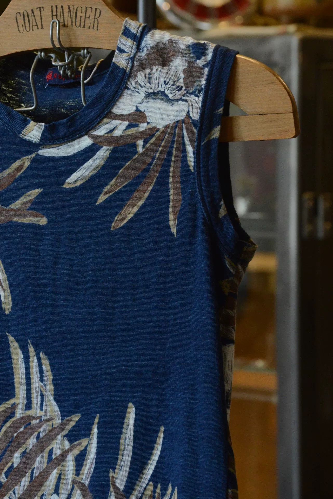 45rpm R by 45RPM Floral Indigo Sleeveless Top Size S / US 4 / IT 40 - 4 Thumbnail