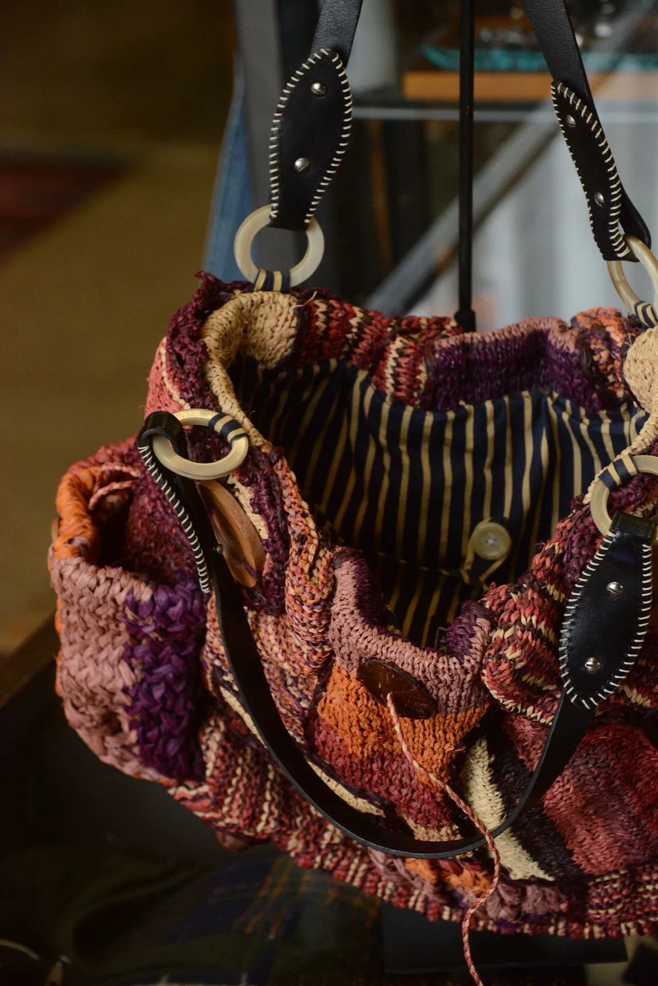 Vintage Jamin Puech Multi Straw Tote Size ONE SIZE - 6 Thumbnail