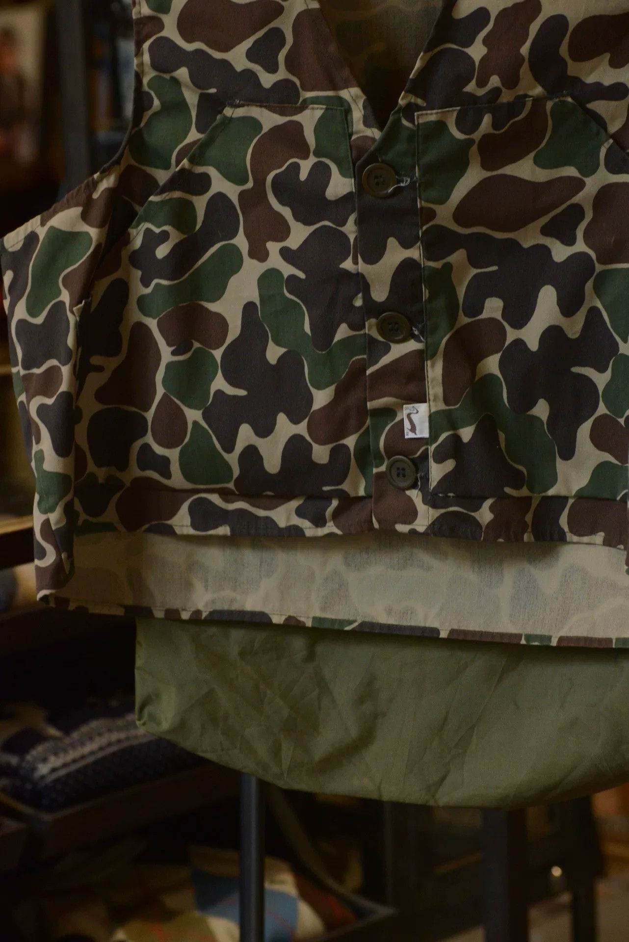 Duckworth Duxbak 1980s Camo Hunting Vest Size US L / EU 52-54 / 3 - 3 Thumbnail