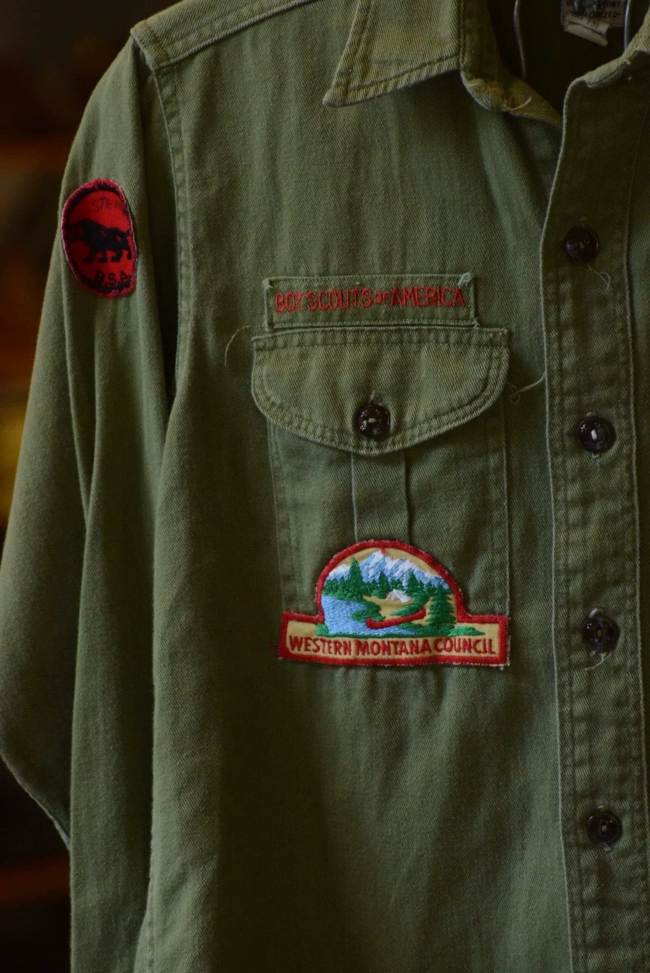 Vintage Vintage 1960s BSA Boy Scout Official Shirt Size US M / EU 48-50 / 2 - 2 Thumbnail