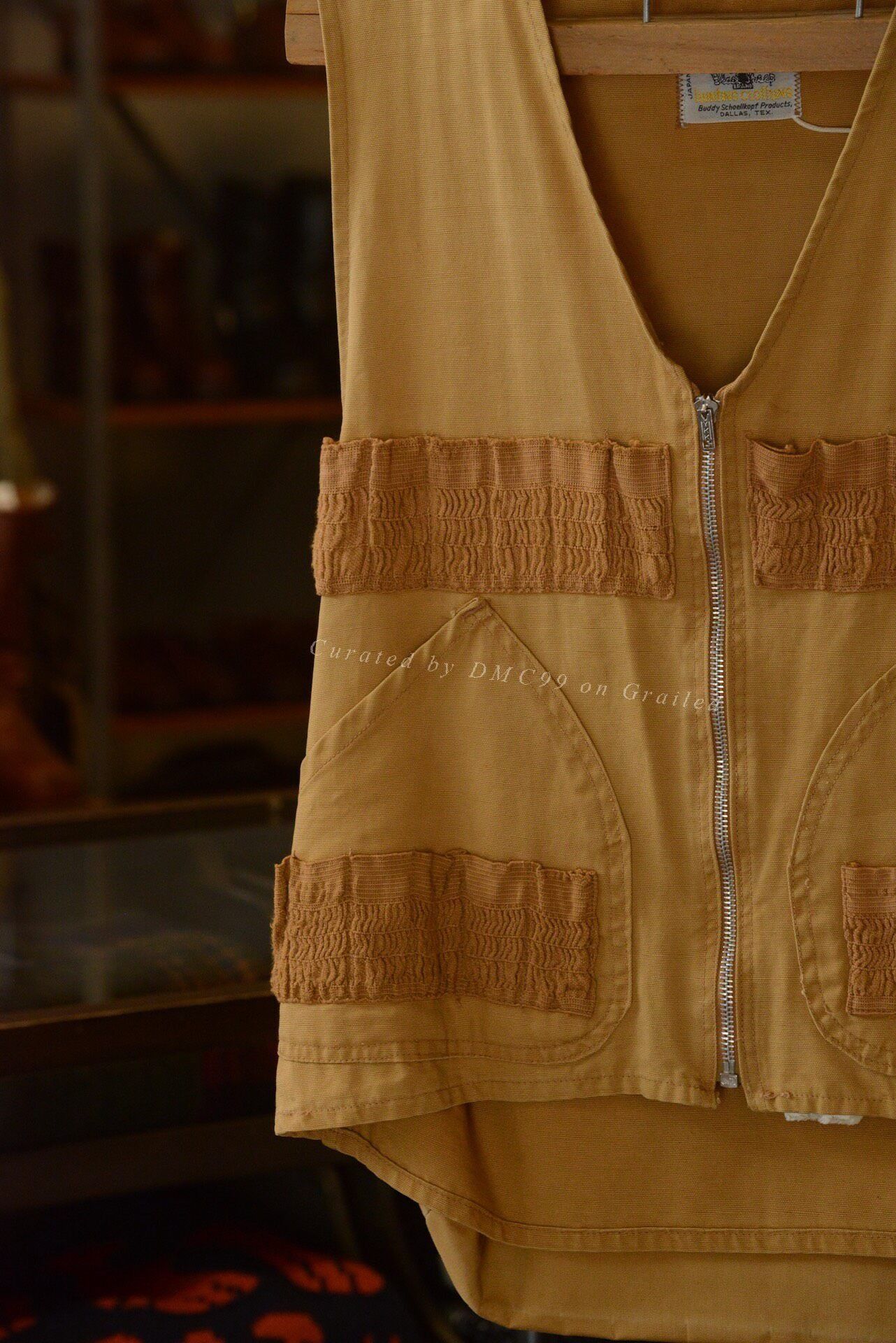 Black Sheep 1970s Hunting Vest with YKK Zipper Size US S / EU 44-46 / 1 - 2 Thumbnail