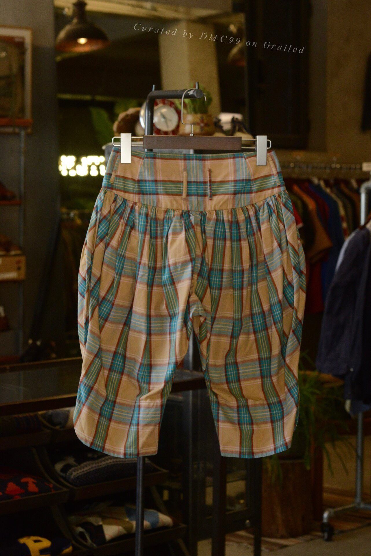 Kapital Kapital Yellow-Green Plaid Culottes Size 26" / US 2 / IT 38 - 5 Thumbnail