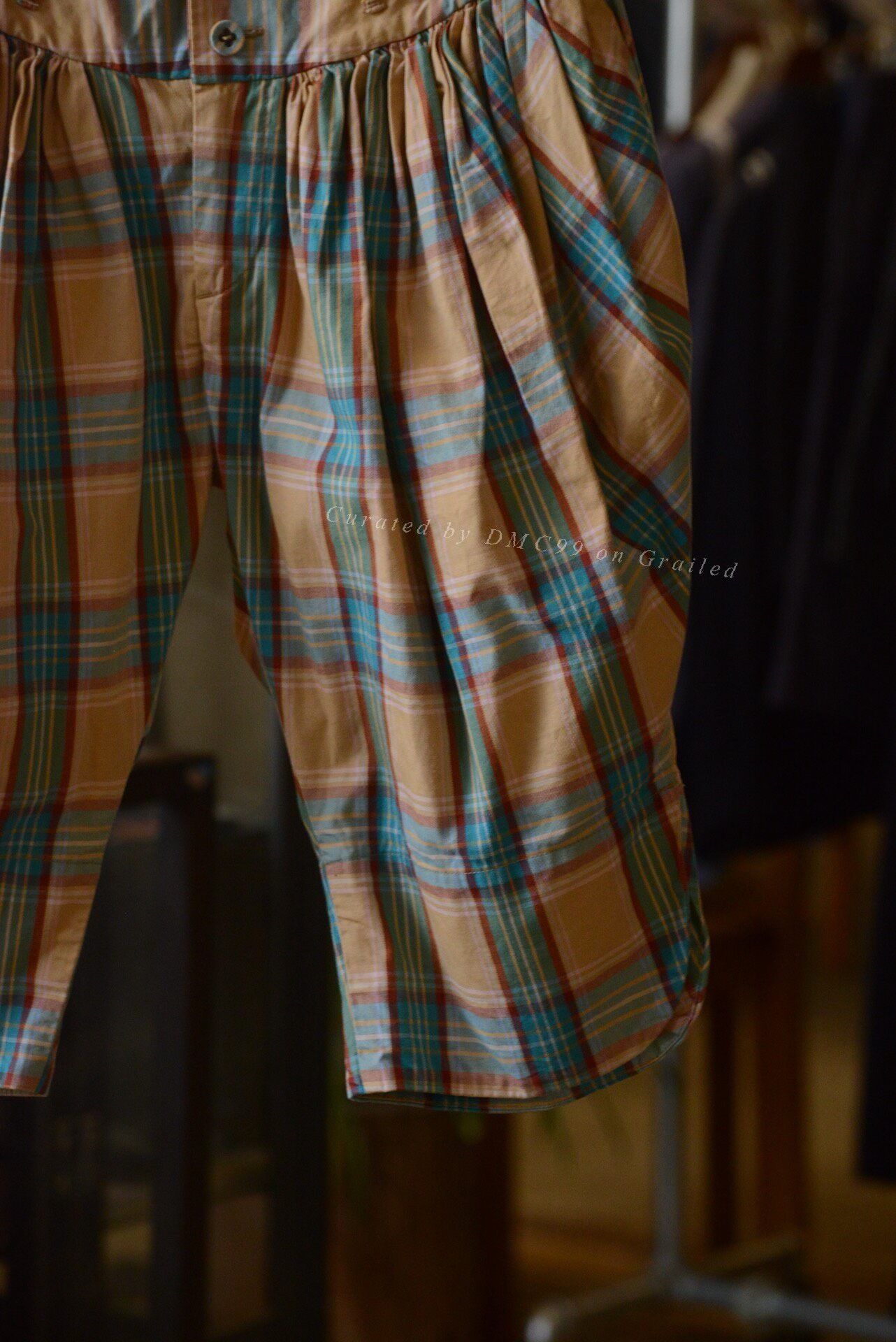 Kapital Kapital Yellow-Green Plaid Culottes Size 26" / US 2 / IT 38 - 3 Thumbnail