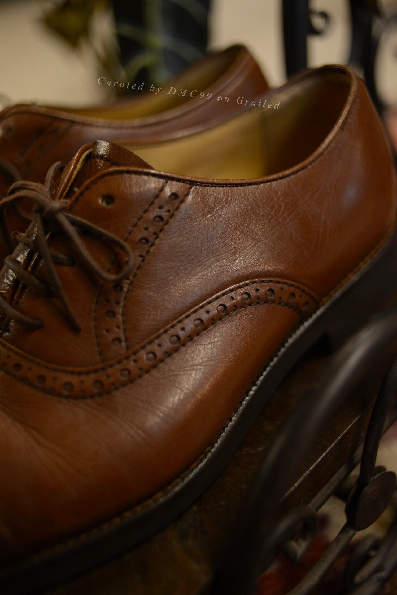 Burberry Burberrys 1990s Wingtip Leather Shoes Size US 6 / EU 39 - 5 Thumbnail