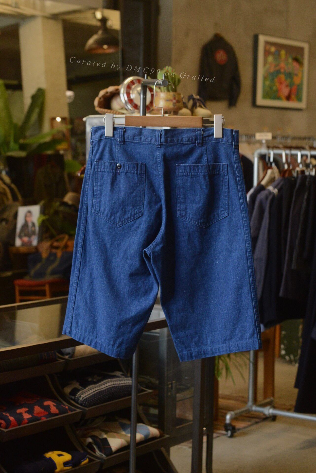 Vintage 70's US Navy Denim Deck Shorts Size US 32 / EU 48 - 4 Thumbnail