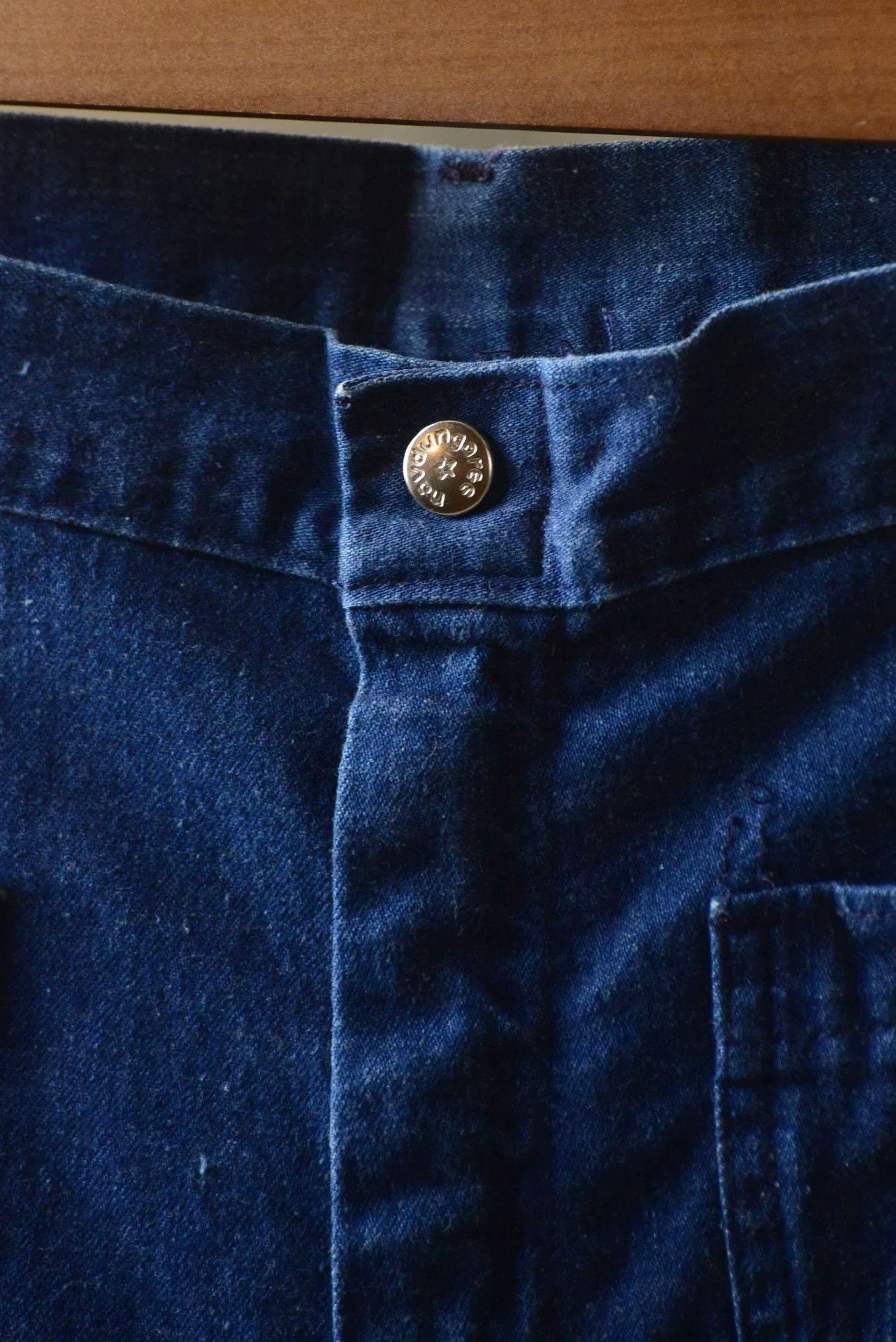 Vintage 70's US Navy Denim Deck Shorts Size US 32 / EU 48 - 3 Thumbnail