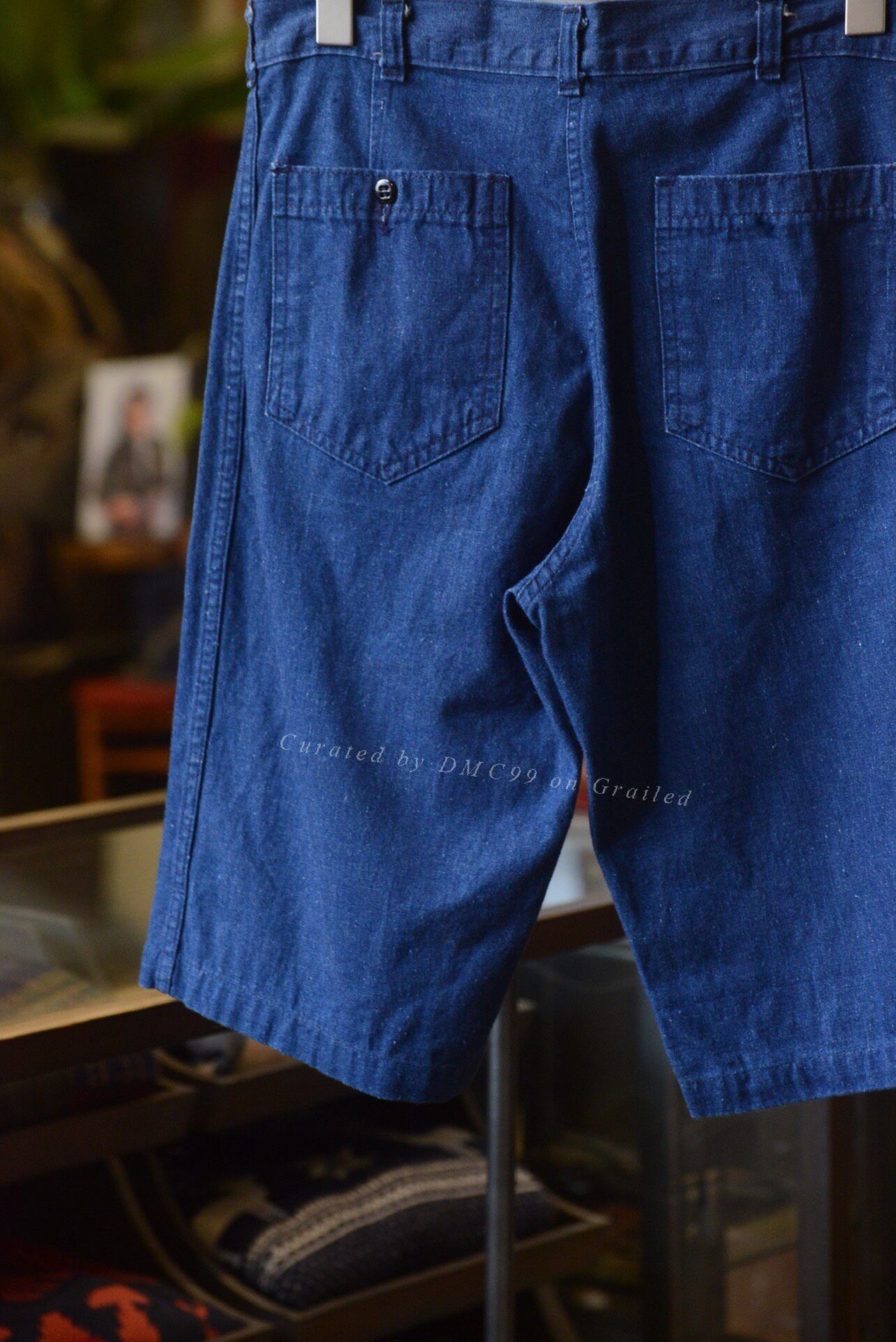 Vintage 70's US Navy Denim Deck Shorts Size US 32 / EU 48 - 5 Thumbnail
