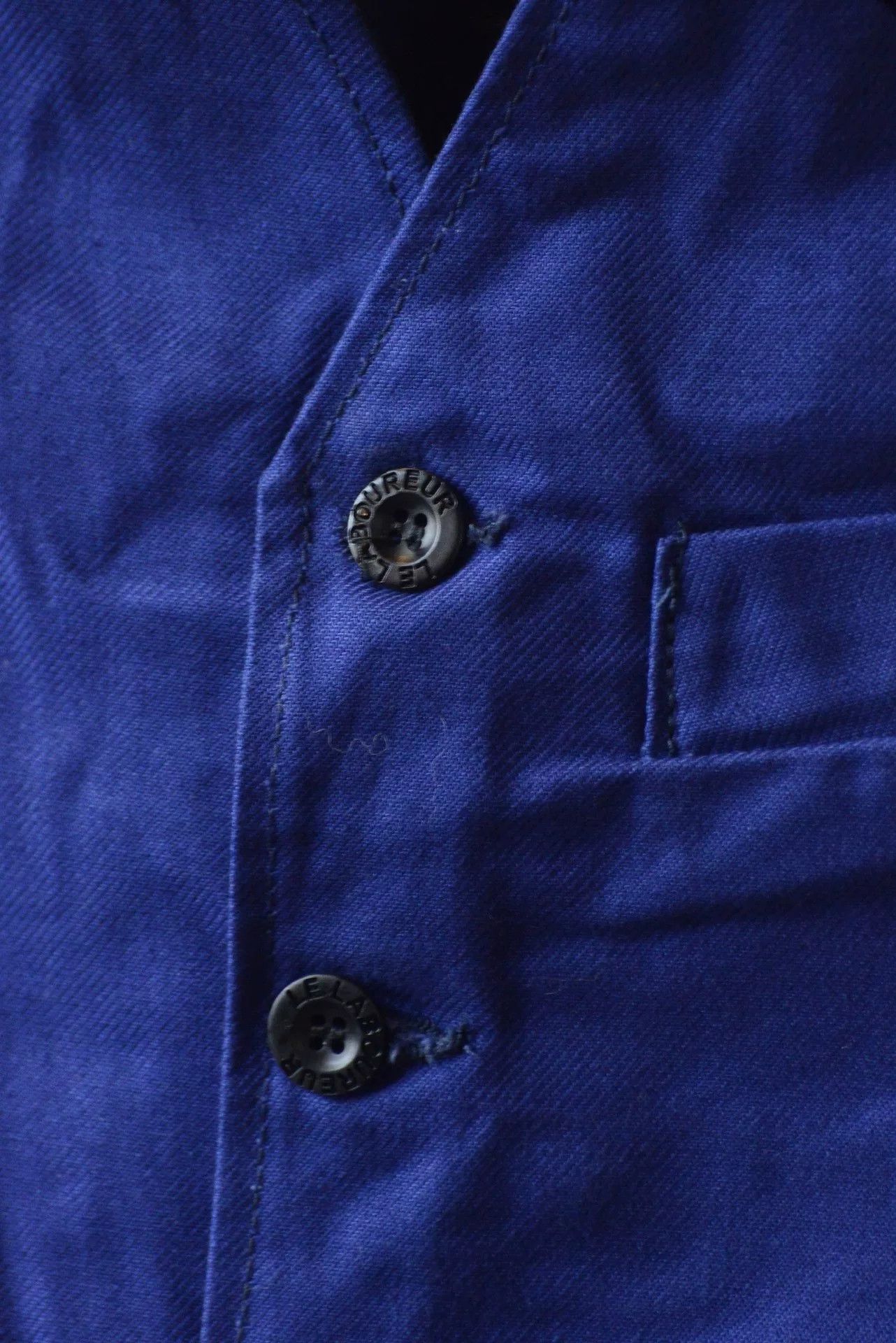 Le Laboureur Le Laboureur Blue Workwear Vest France Size XS / US 0-2 / IT 36-38 - 4 Thumbnail