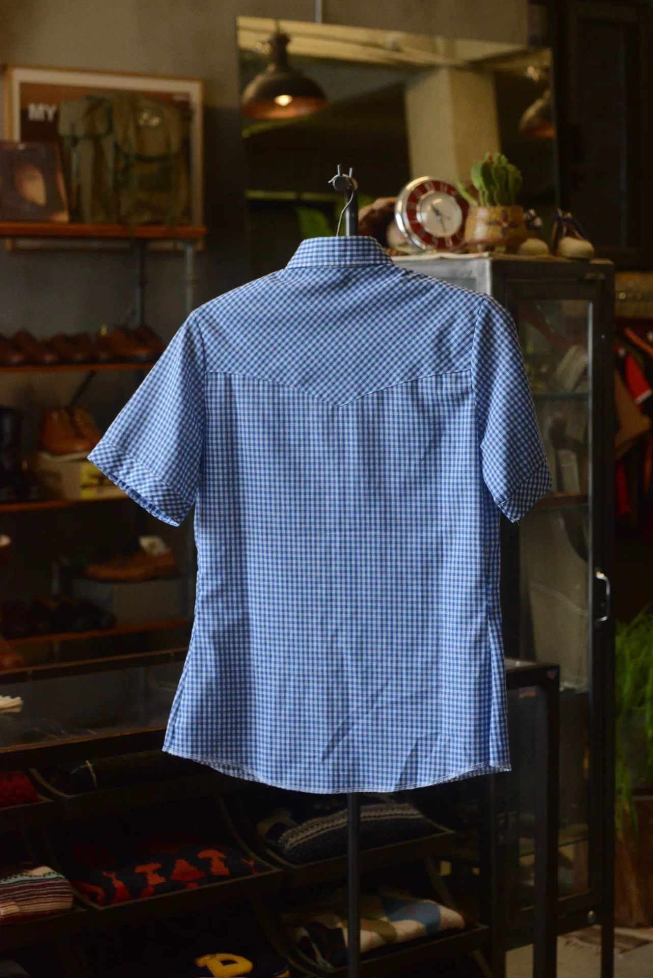 Wrangler Wrangler 1970s US Blue White Check Shirt Size US S / EU 44-46 / 1 - 6 Thumbnail