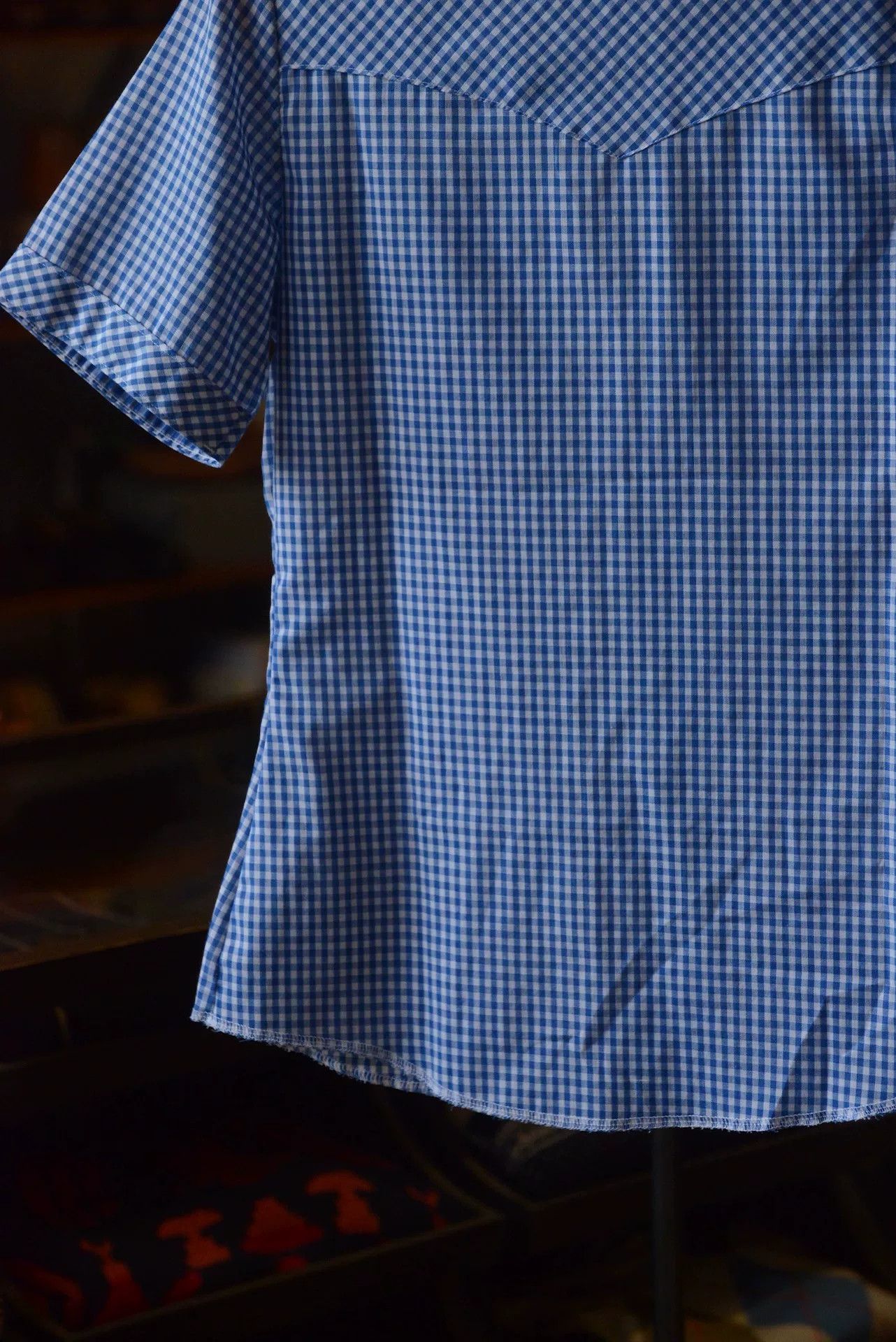 Wrangler Wrangler 1970s US Blue White Check Shirt Size US S / EU 44-46 / 1 - 8 Thumbnail