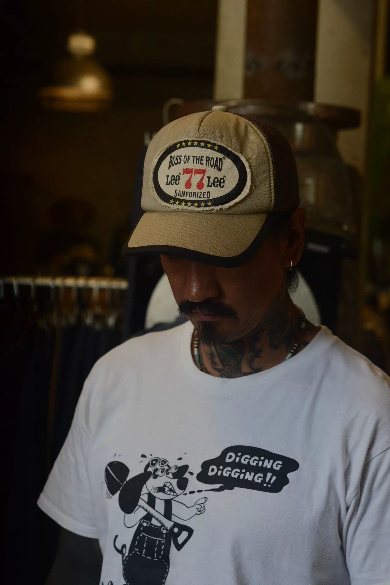 Lee Lee Khaki Trucker Hat Size ONE SIZE - 2 Thumbnail