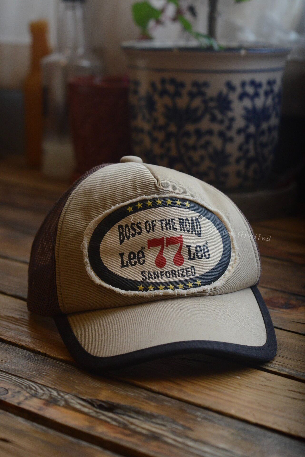 Lee Lee Khaki Trucker Hat Size ONE SIZE - 3 Thumbnail