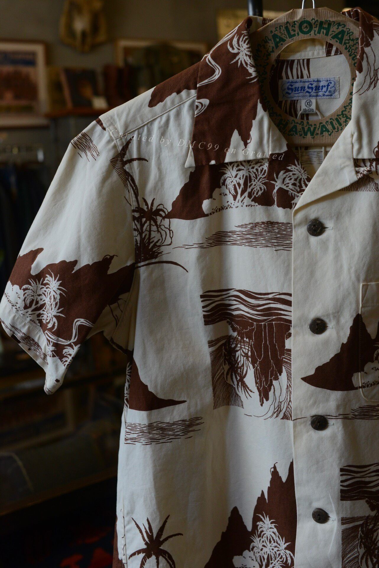 Sun Surf SunSurf Palm Tree Aloha Cotton Shirt Size US XS / EU 42 / 0 - 2 Thumbnail
