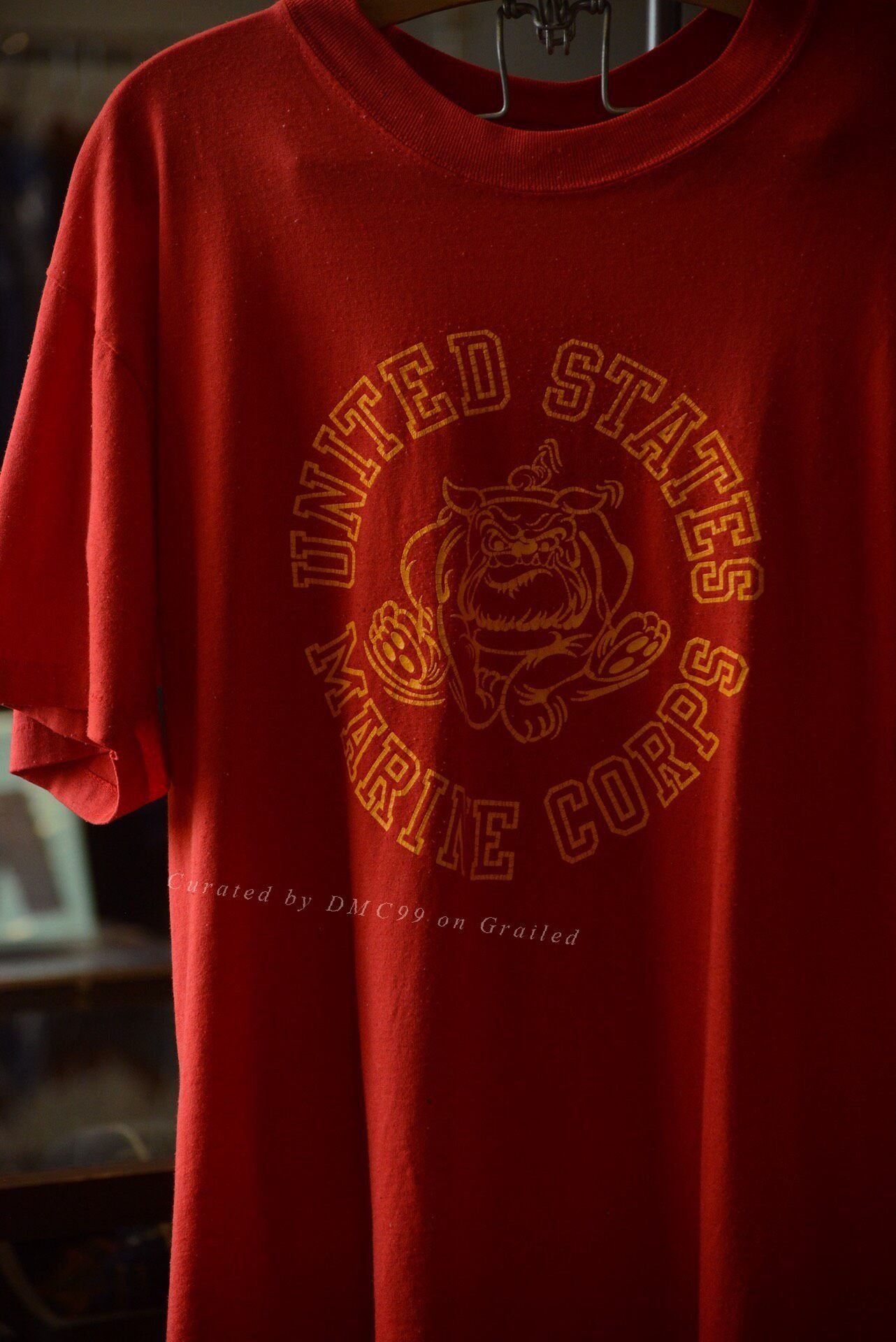 Vintage 1980s USMC Soffe Bulldog Tee Size US M / EU 48-50 / 2 - 2 Thumbnail