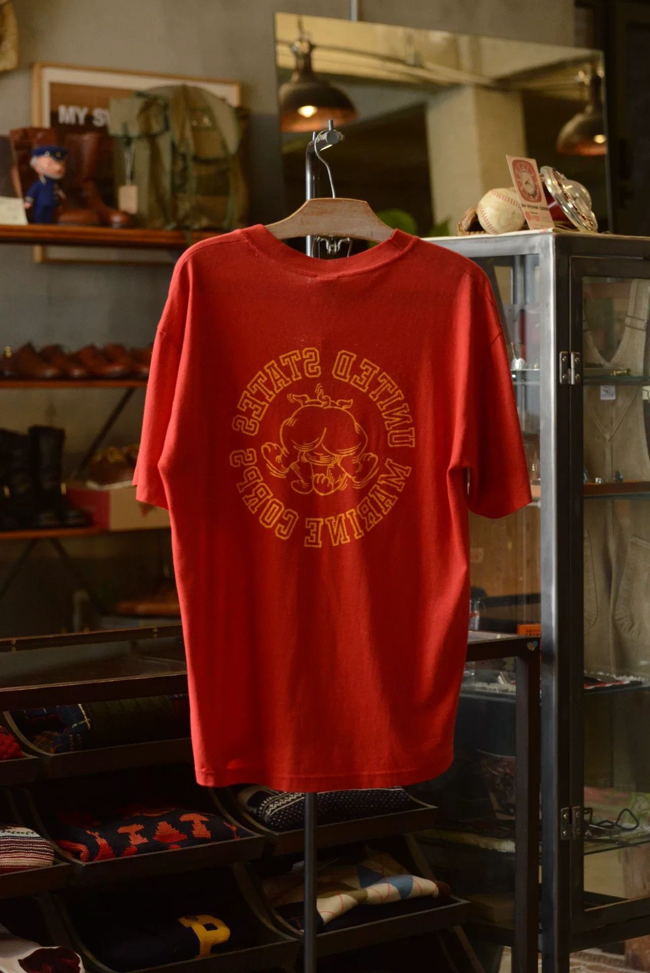 Vintage 1980s USMC Soffe Bulldog Tee Size US M / EU 48-50 / 2 - 6 Thumbnail
