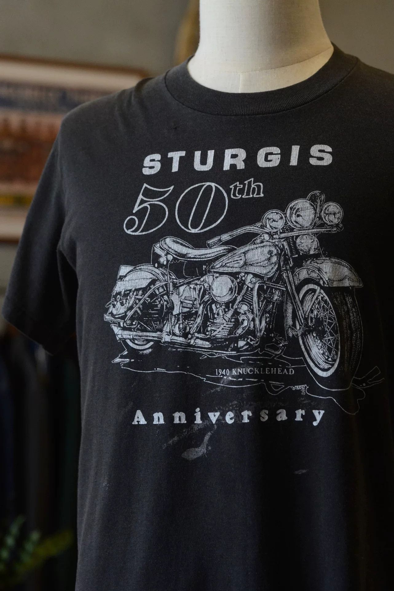 Vintage Vintage Sturgis Rally 50th Anniversary Tee Size US M / EU 48-50 / 2 - 2 Thumbnail