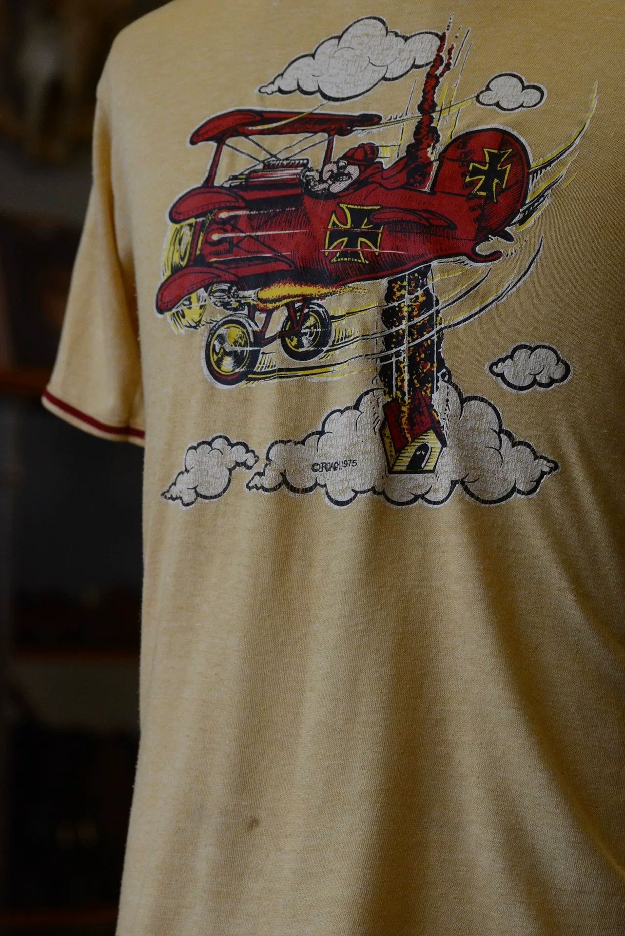 Vintage Vintage 1975 RedBaron Airplane Top Size US M / EU 48-50 / 2 - 4 Thumbnail