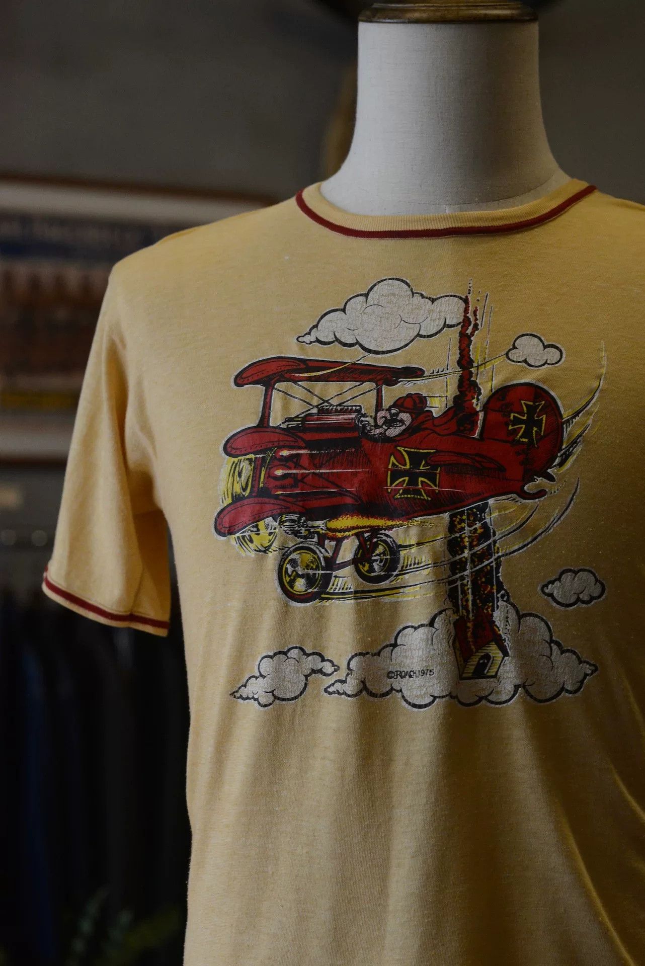 Vintage Vintage 1975 RedBaron Airplane Top Size US M / EU 48-50 / 2 - 3 Thumbnail