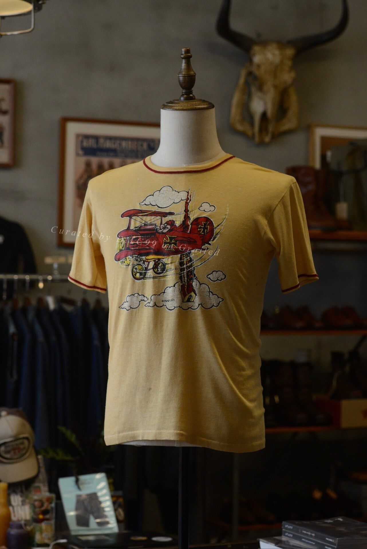 Vintage Vintage 1975 RedBaron Airplane Top Size US M / EU 48-50 / 2 - 2 Thumbnail