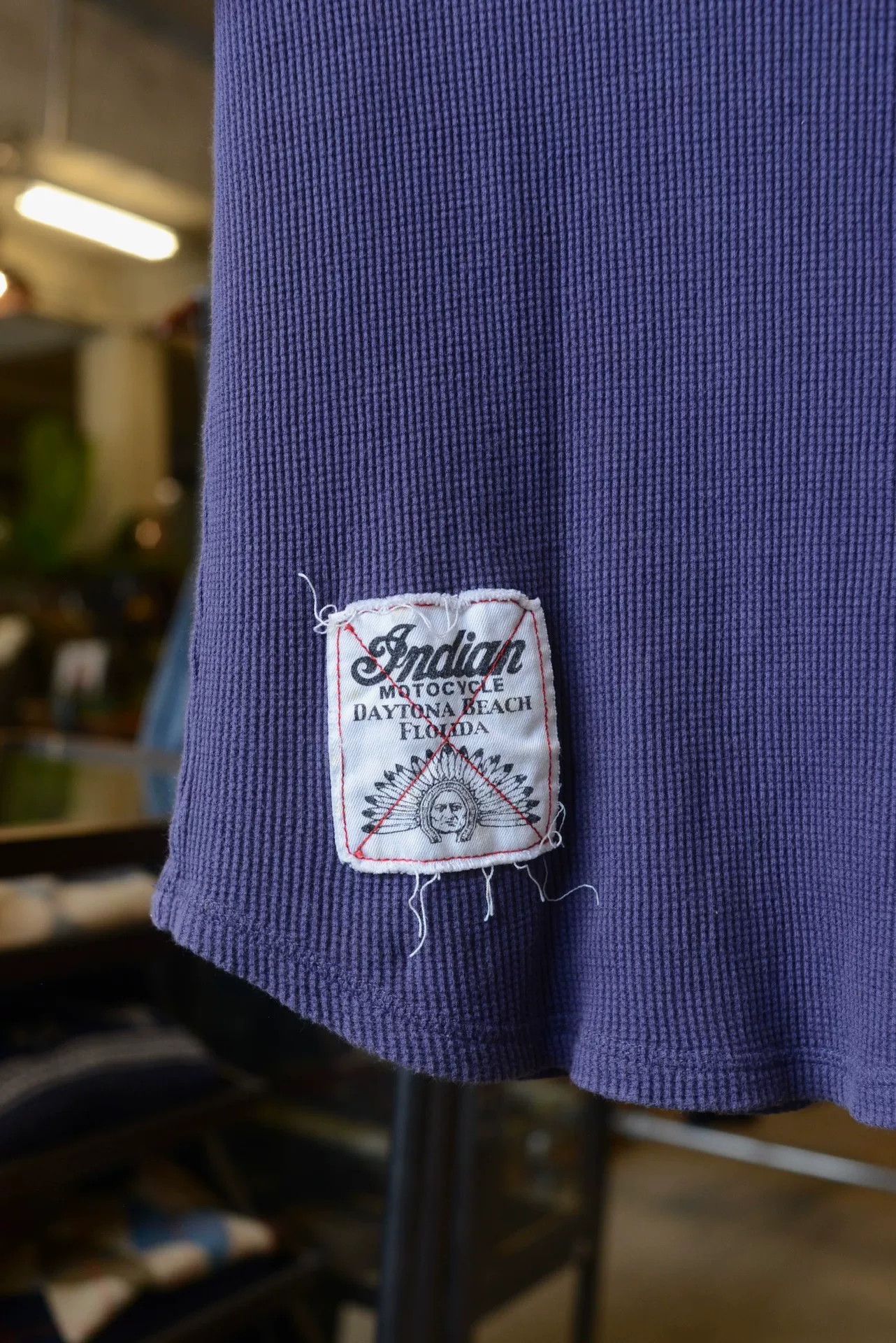 Indian Motorcycle Indian Motorcycle Purple Waffle Knit Short Sleeve Size US M / EU 48-50 / 2 - 4 Thumbnail