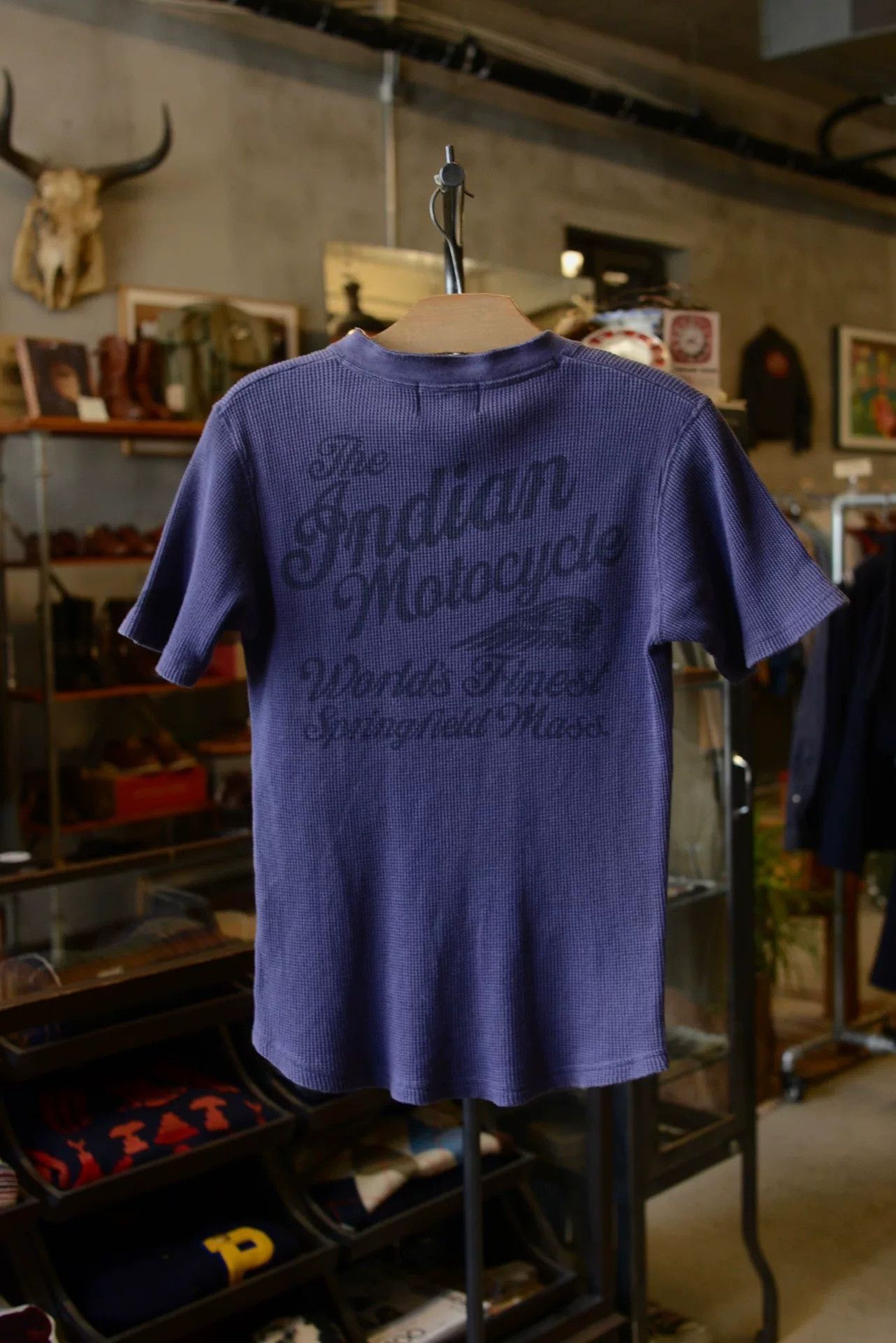 Indian Motorcycle Indian Motorcycle Purple Waffle Knit Short Sleeve Size US M / EU 48-50 / 2 - 6 Thumbnail