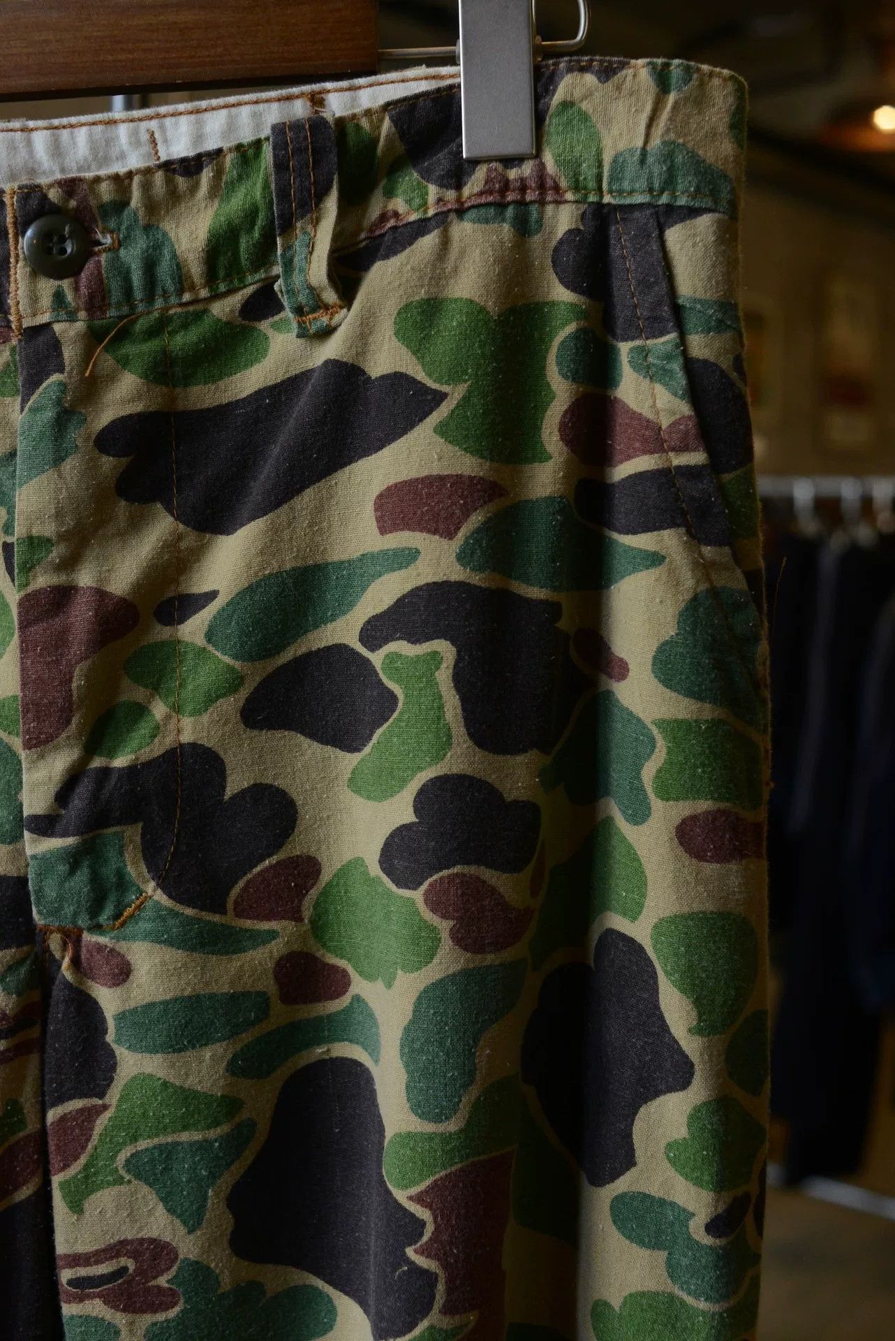 SafTbak 1970s-80s US Duck Camo Cargo Pants Size US 26 / EU 42 - 3 Thumbnail