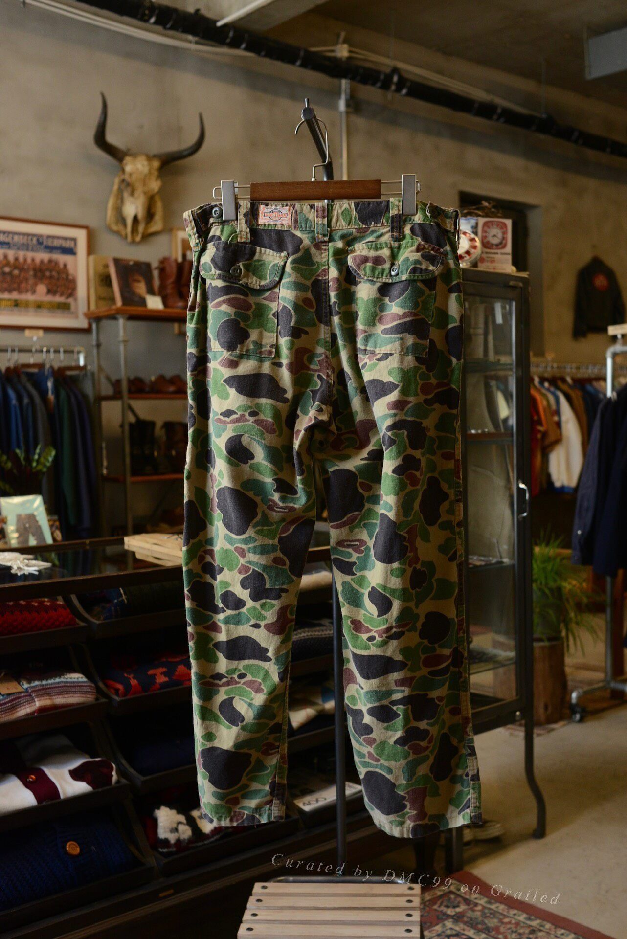 SafTbak 1970s-80s US Duck Camo Cargo Pants Size US 26 / EU 42 - 9 Thumbnail