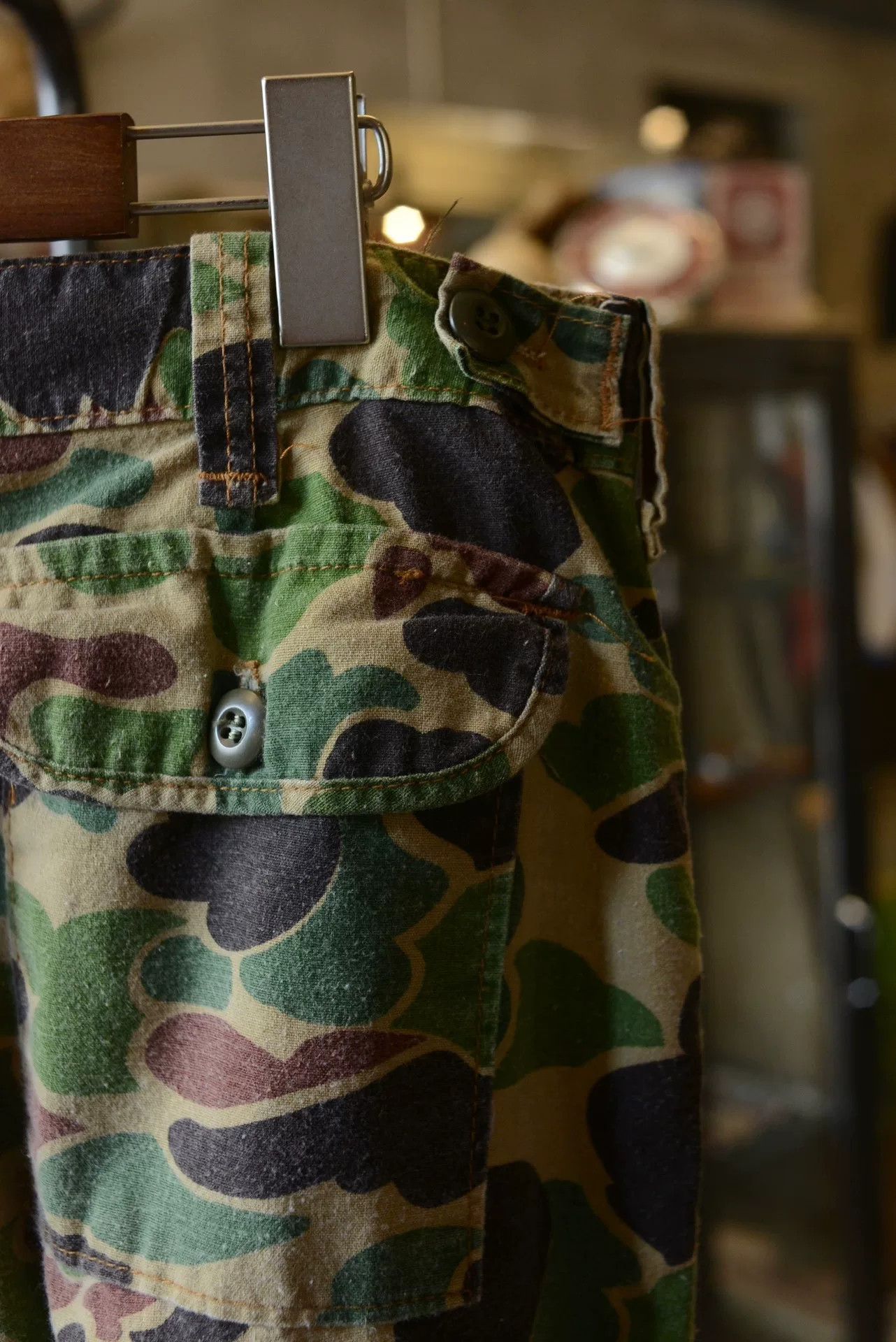 SafTbak 1970s-80s US Duck Camo Cargo Pants Size US 26 / EU 42 - 7 Thumbnail