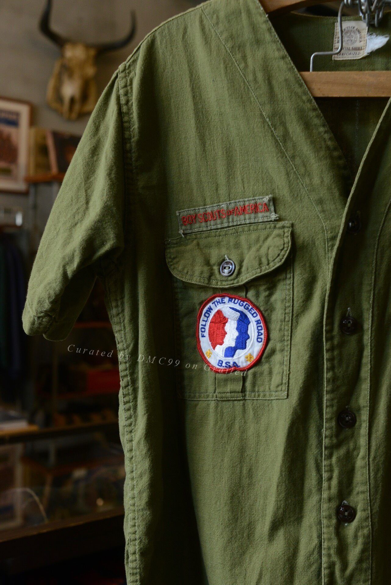 Vintage 1950s BSA Official Boy Scout Shirt Size US M / EU 48-50 / 2 - 2 Thumbnail