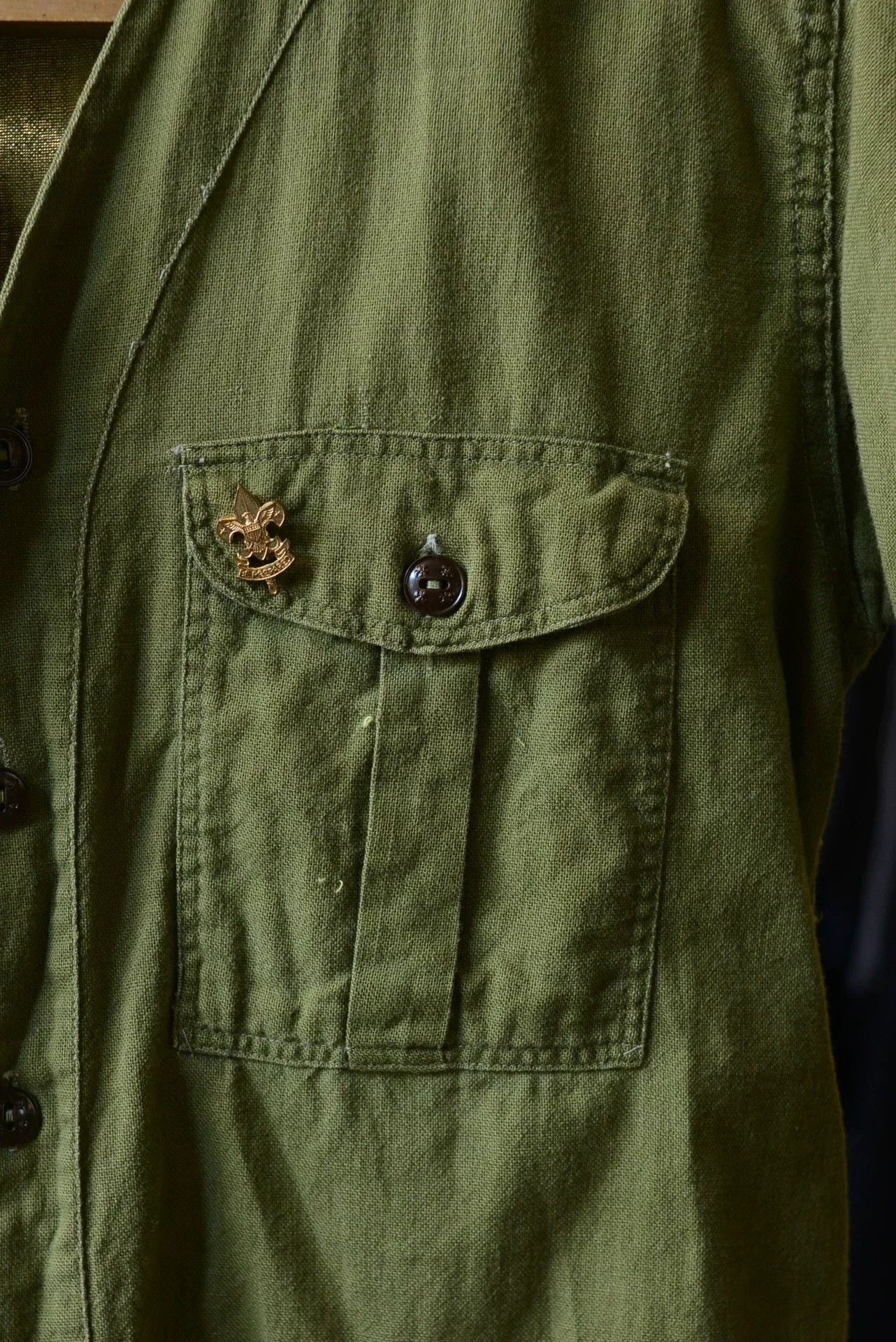 Vintage 1950s BSA Official Boy Scout Shirt Size US M / EU 48-50 / 2 - 3 Thumbnail
