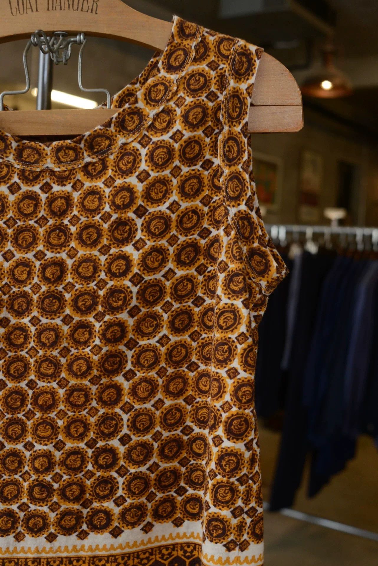 45rpm 45rpm Gold Print Cotton Vest Size M / US 6-8 / IT 42-44 - 3 Thumbnail