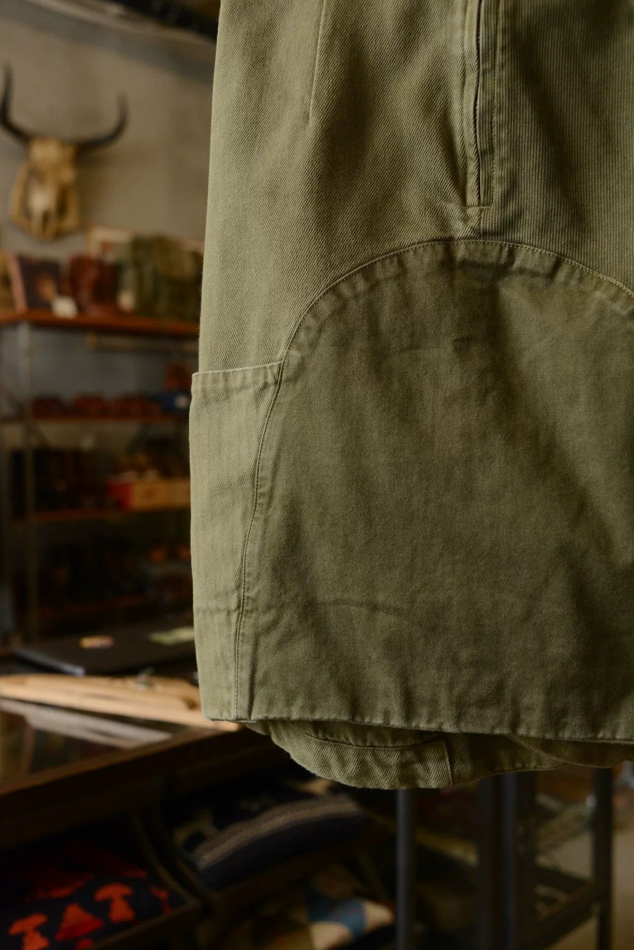 Kapital Kapital Military Green Corduroy Skirt Size 34" / US 12 / IT 48 - 7 Thumbnail