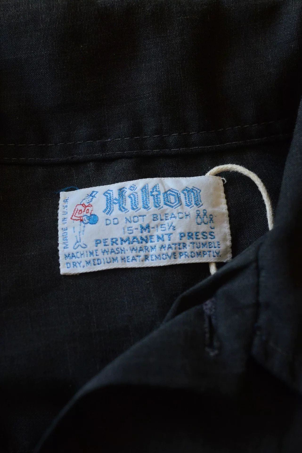 No Vacancy Inn 1970s Hilton American Bowling Shirt Size US M / EU 48-50 / 2 - 8 Thumbnail