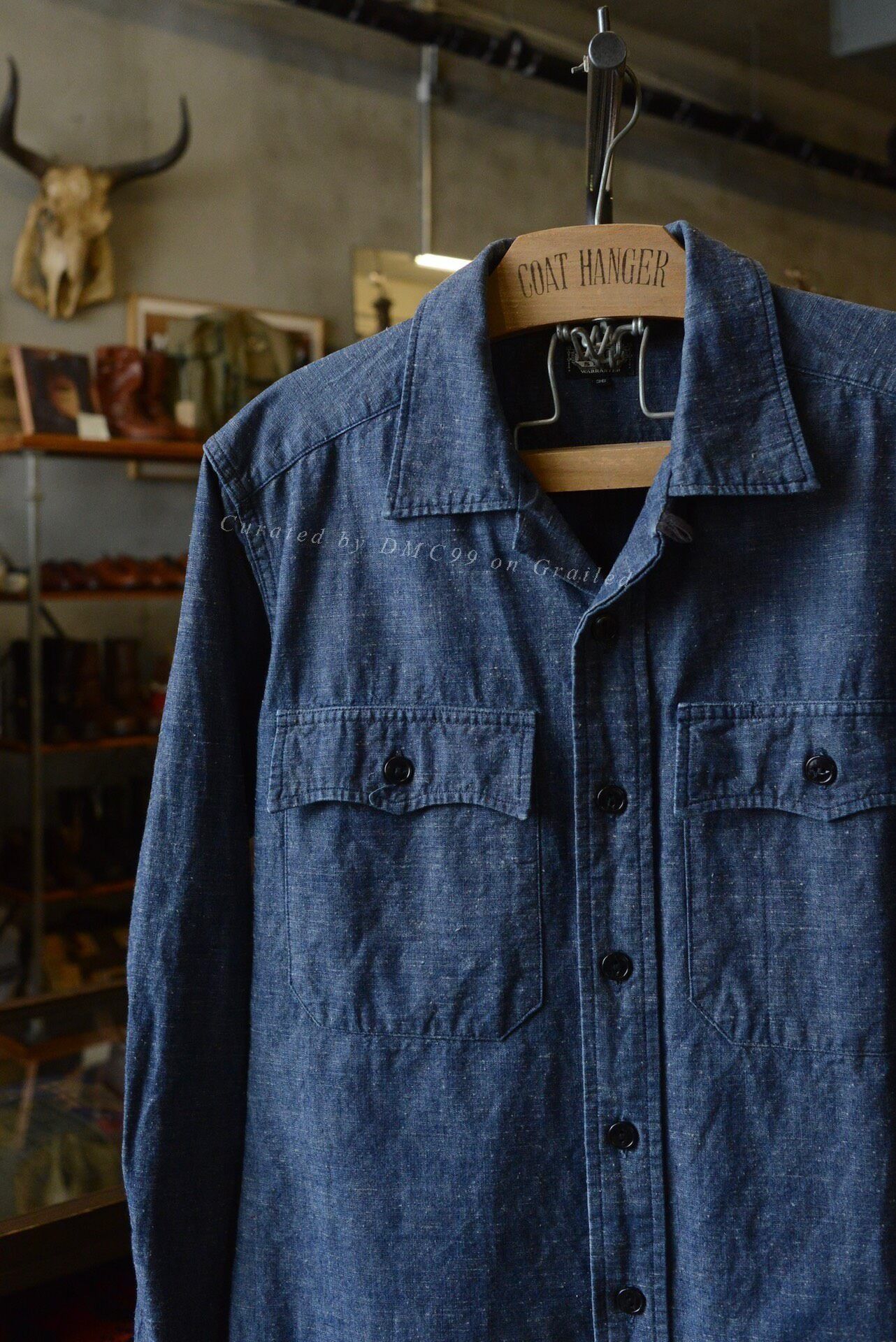 BLACK SIGN Black Sign Made in Japan Denim Shirt Size US M / EU 48-50 / 2 - 2 Thumbnail