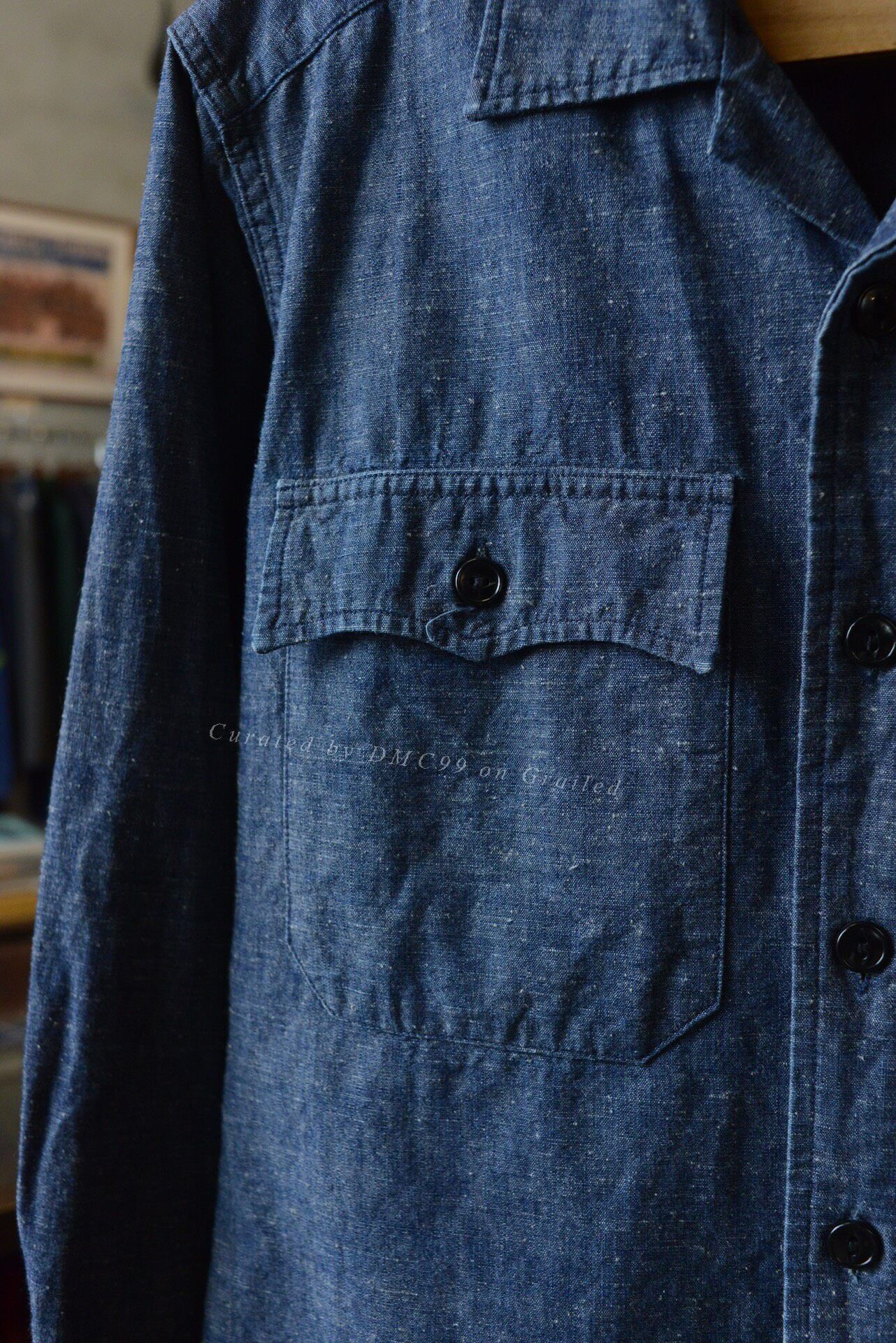 BLACK SIGN Black Sign Made in Japan Denim Shirt Size US M / EU 48-50 / 2 - 5 Thumbnail