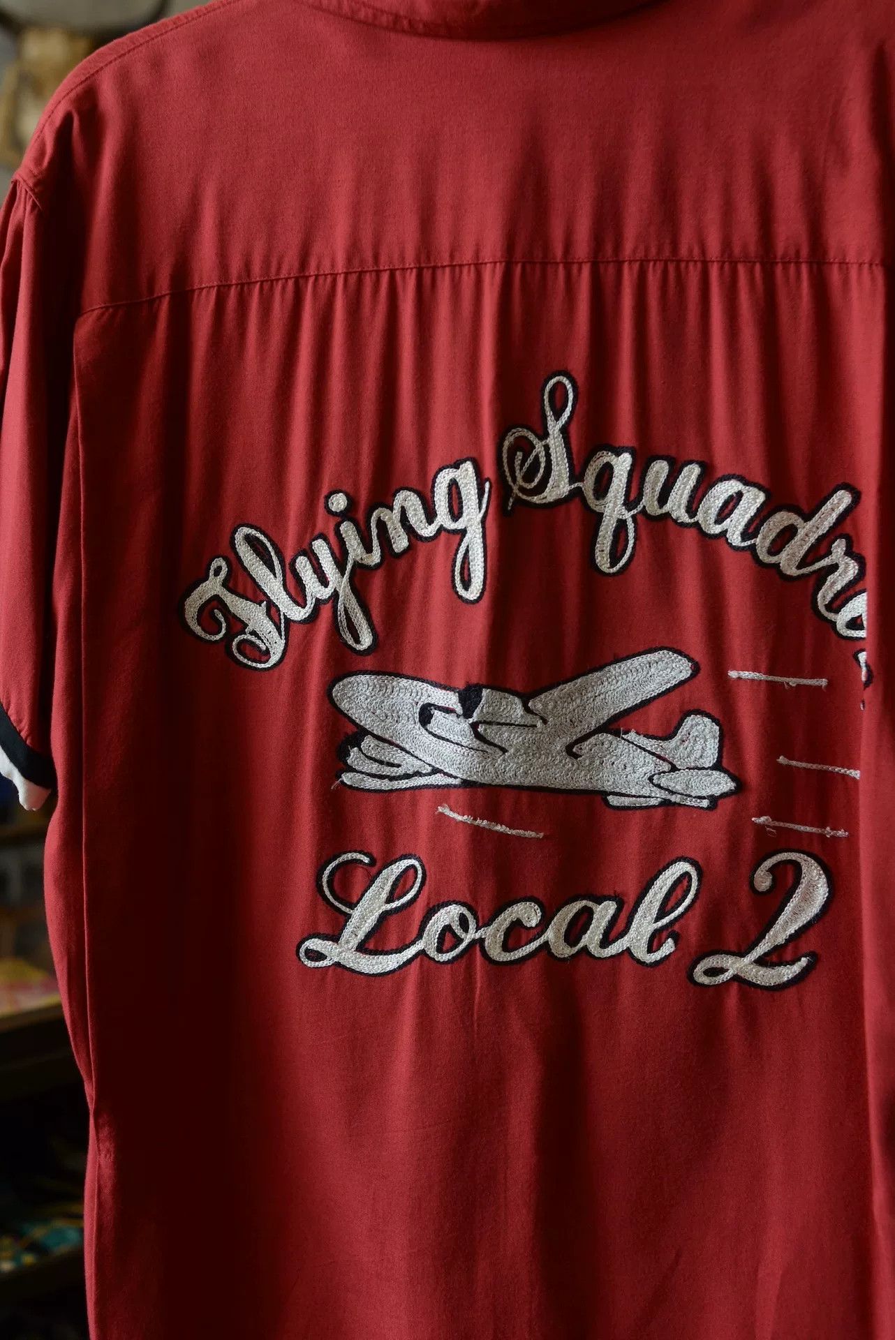 Sugar Cane Style Eyes Embroidered Bowling Shirt Size US M / EU 48-50 / 2 - 8 Thumbnail