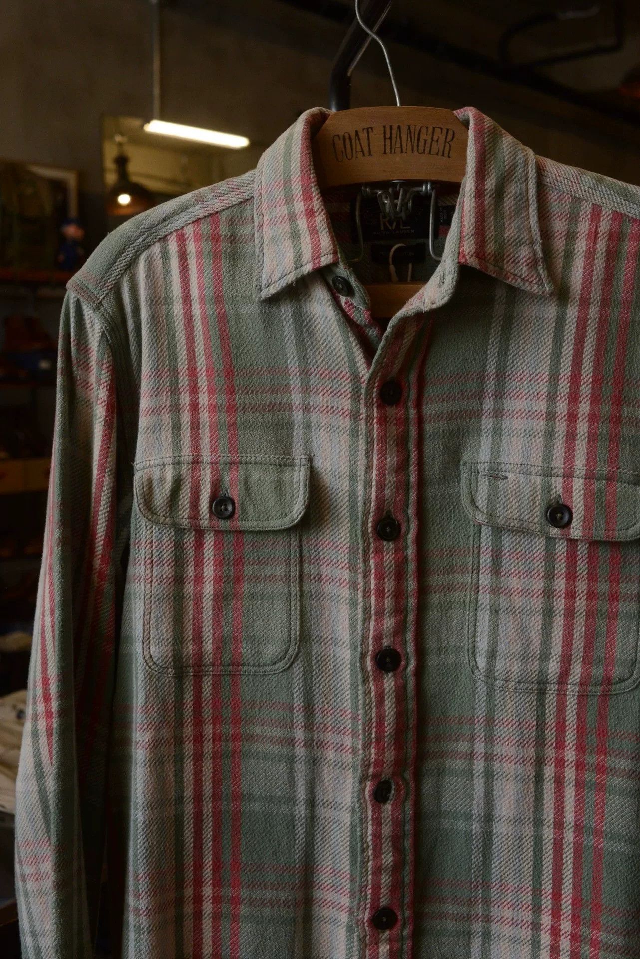 RRL Ralph Lauren RRL Ralph Lauren Plaid Double Pocket Shirt S Size US S / EU 44-46 / 1 - 2 Thumbnail