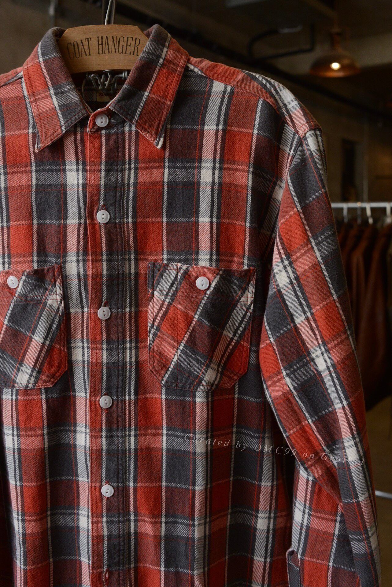 Sugar Cane SugarCane Red Plaid Shirt L Size US L / EU 52-54 / 3 - 3 Thumbnail