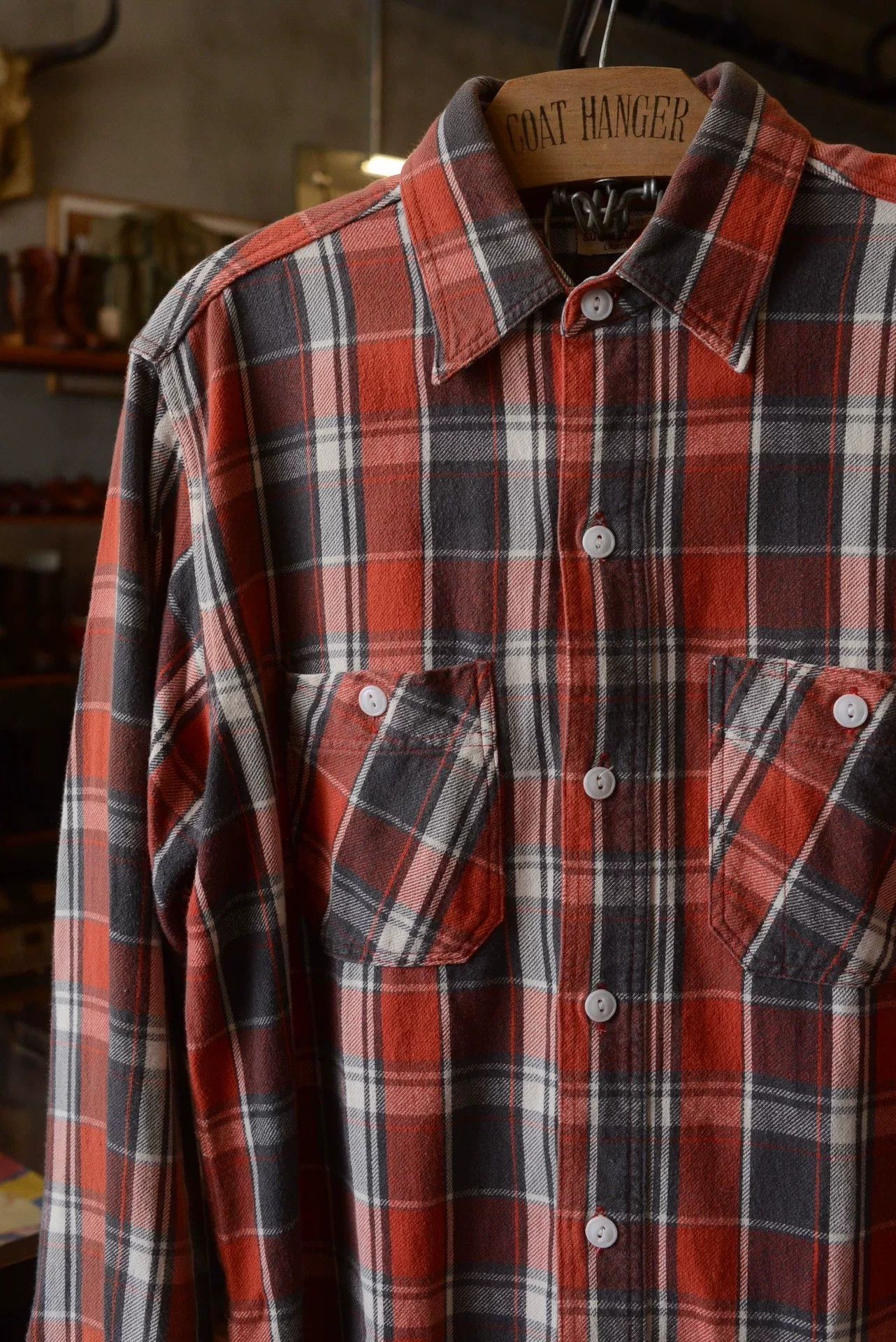 Sugar Cane SugarCane Red Plaid Shirt L Size US L / EU 52-54 / 3 - 2 Thumbnail