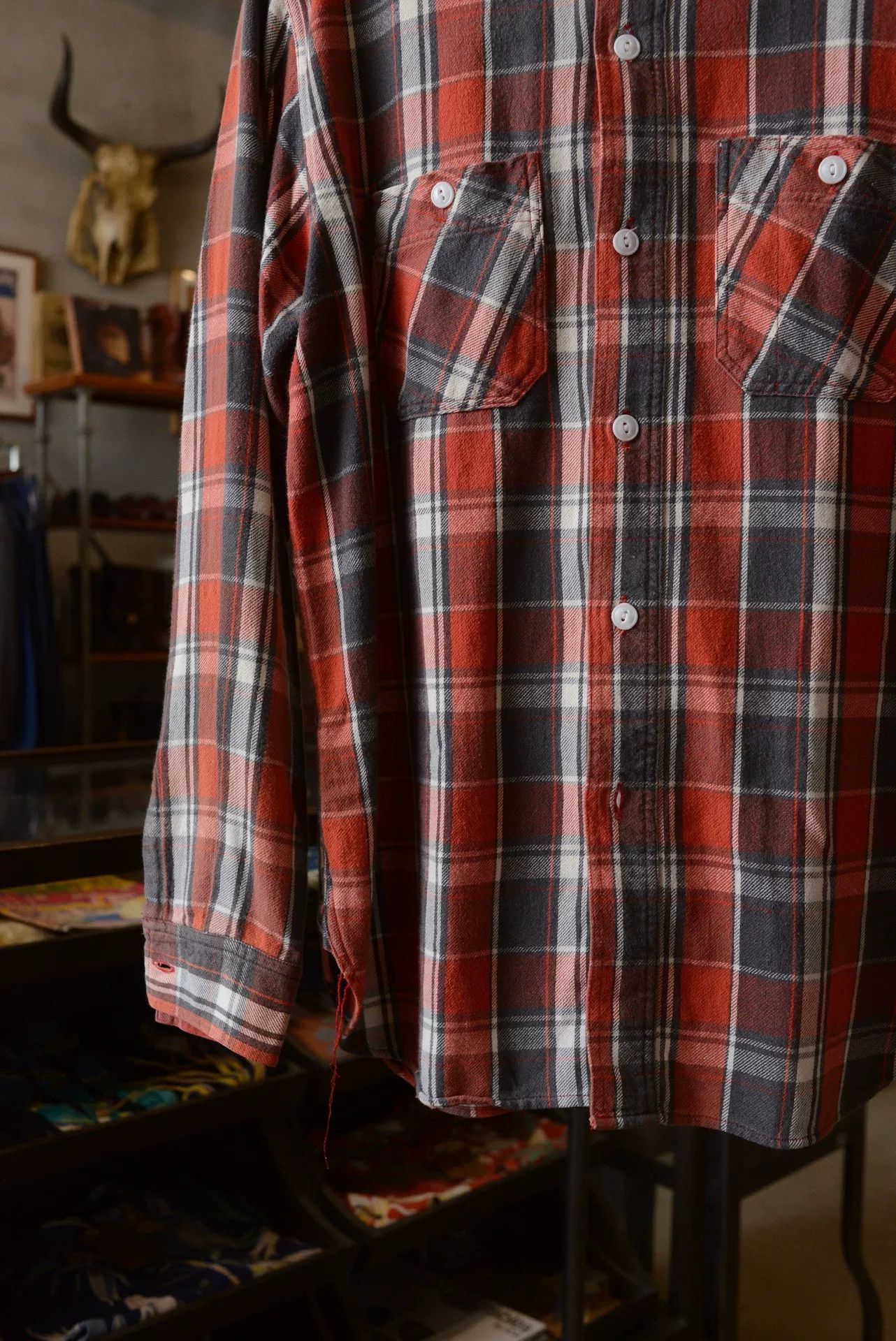 Sugar Cane SugarCane Red Plaid Shirt L Size US L / EU 52-54 / 3 - 4 Thumbnail