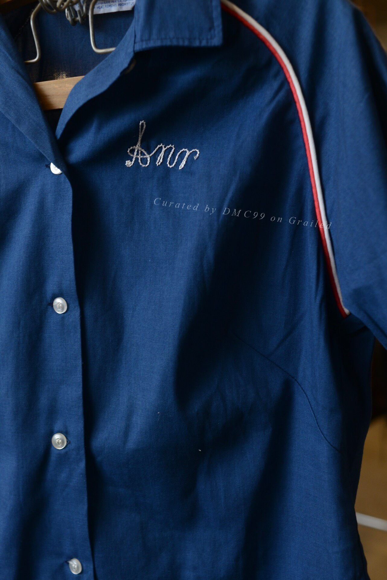 Hiltl Hilton 1950s-1960s Vintage Bowling Shirt Size US M / EU 48-50 / 2 - 2 Thumbnail